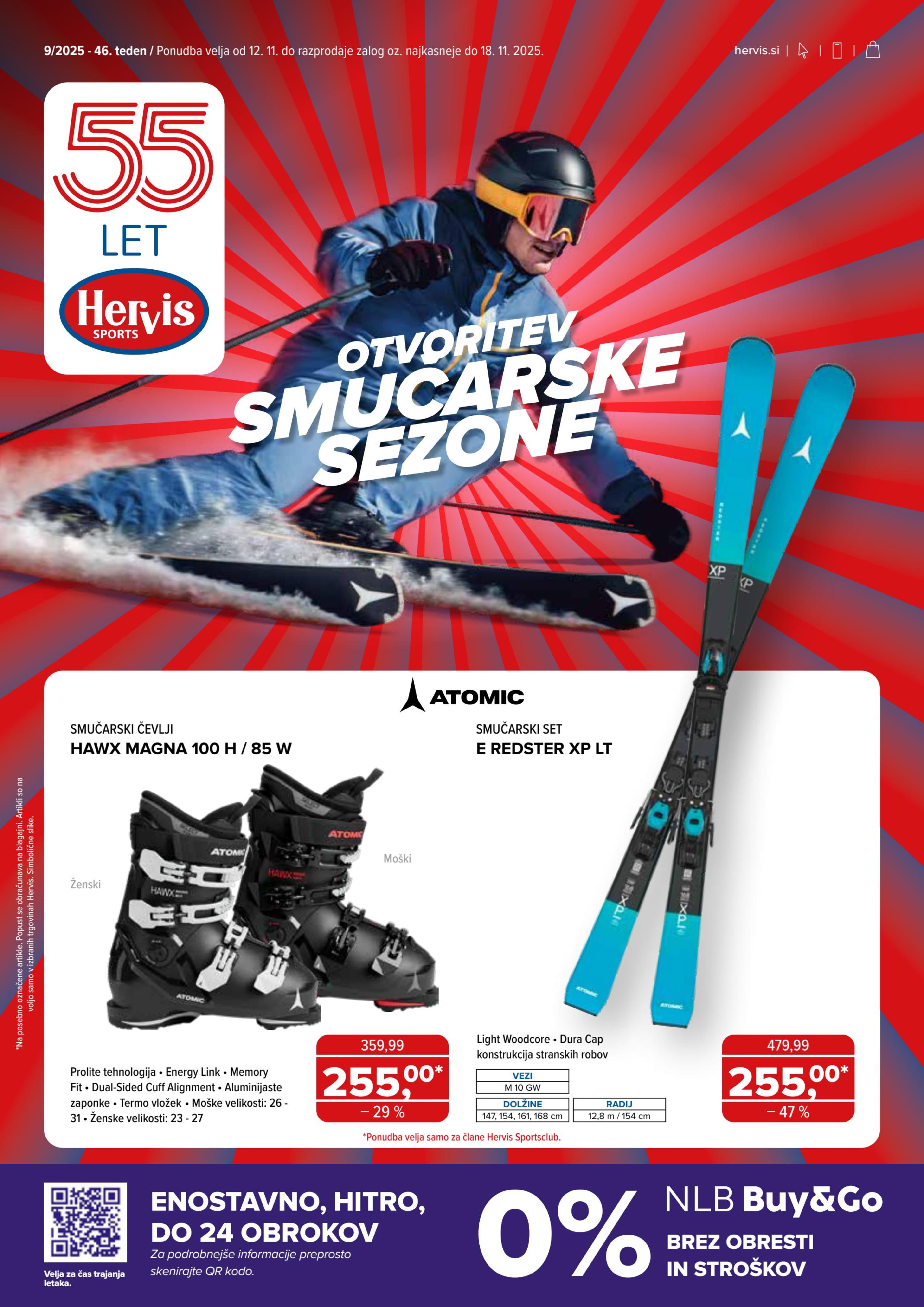 Stran 1. Hervis kataloga - Akcije od 12.11. do 18.11.2025.