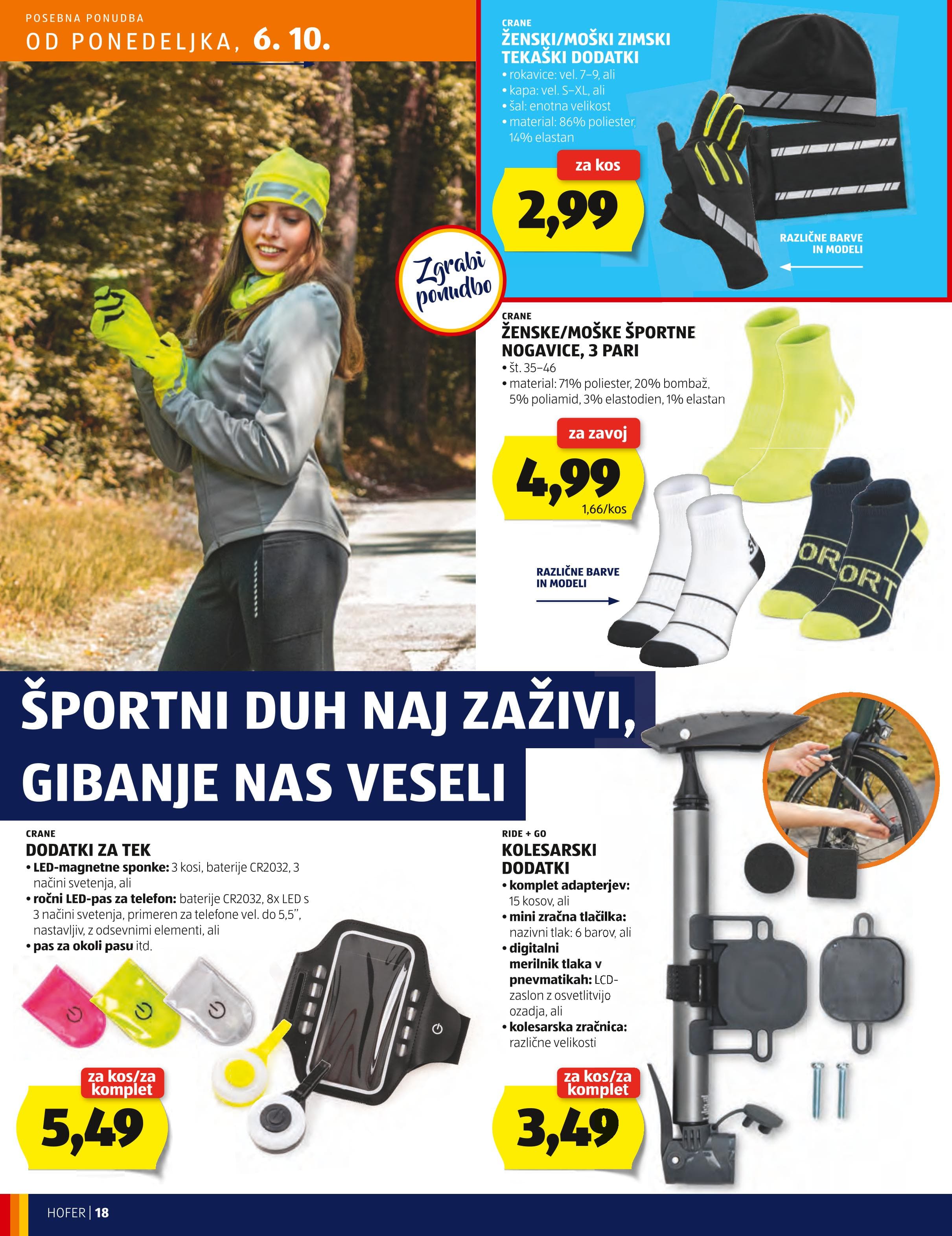 Page from catalog: Hofer cene