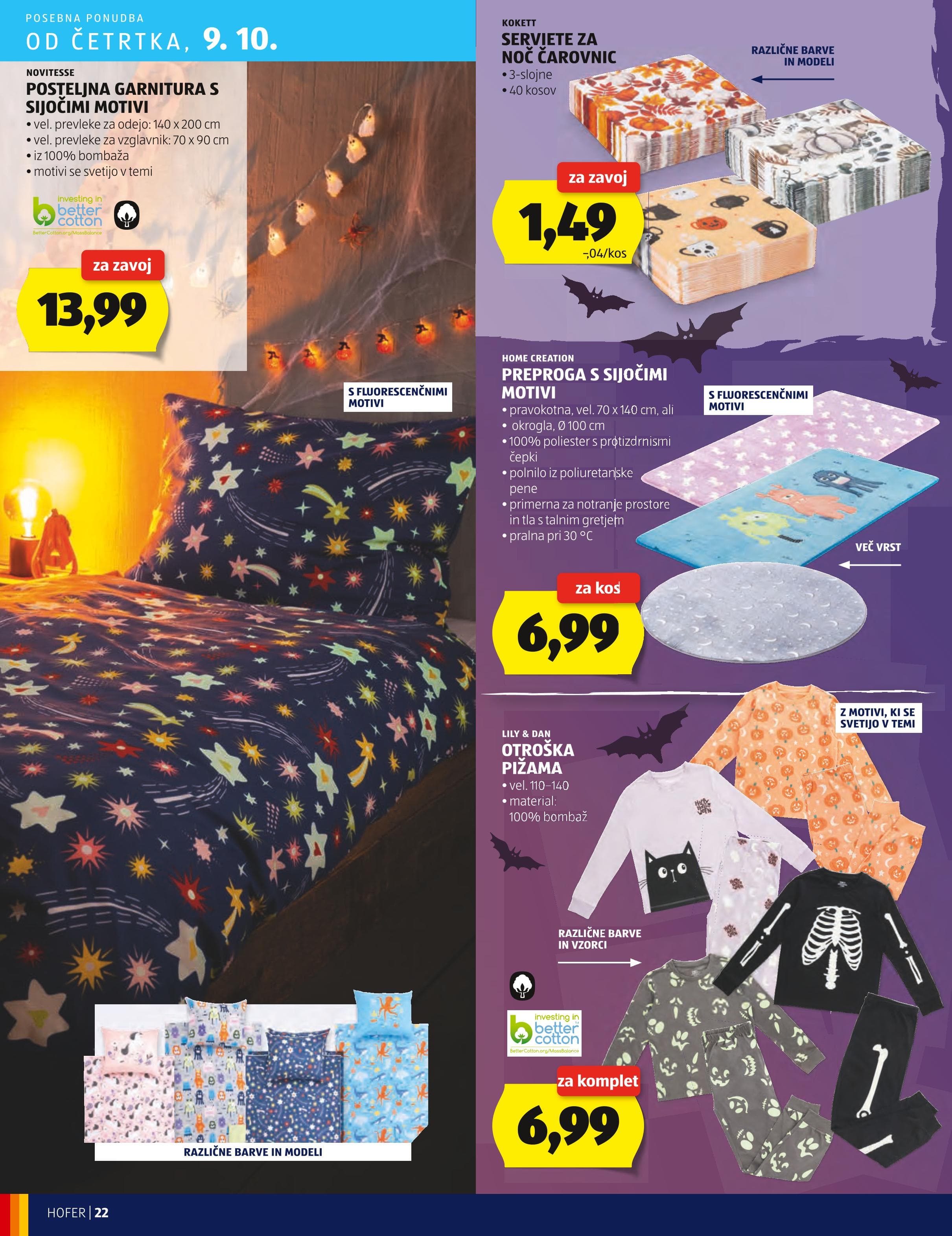 Page from catalog: Hofer cene