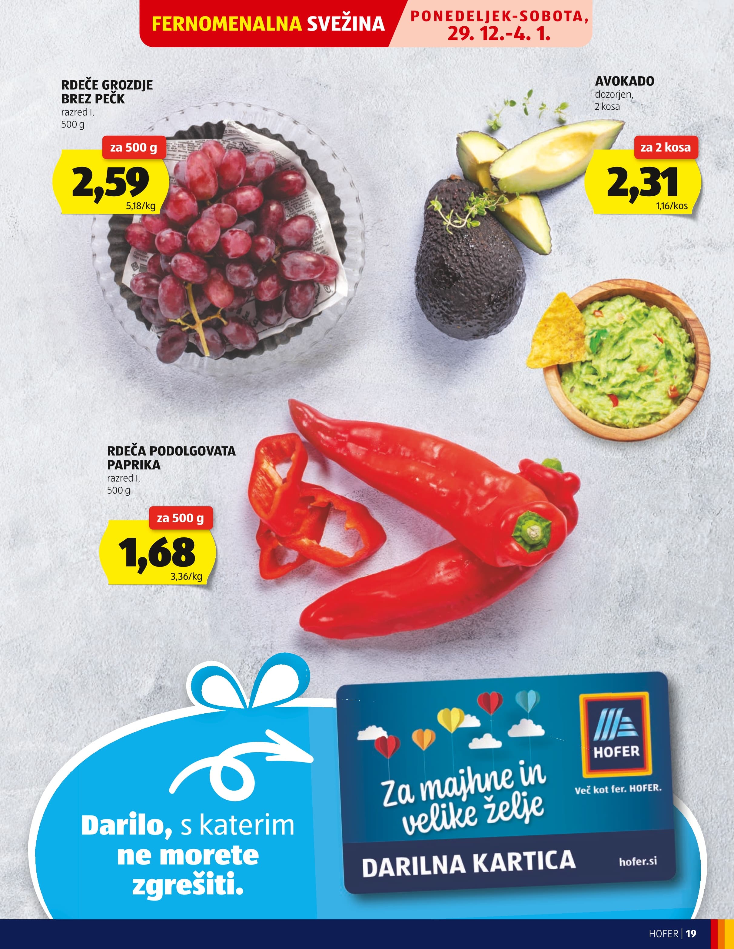 Stran 19. Hofer kataloga - Akcije od 23.12. do 03.01.2026.