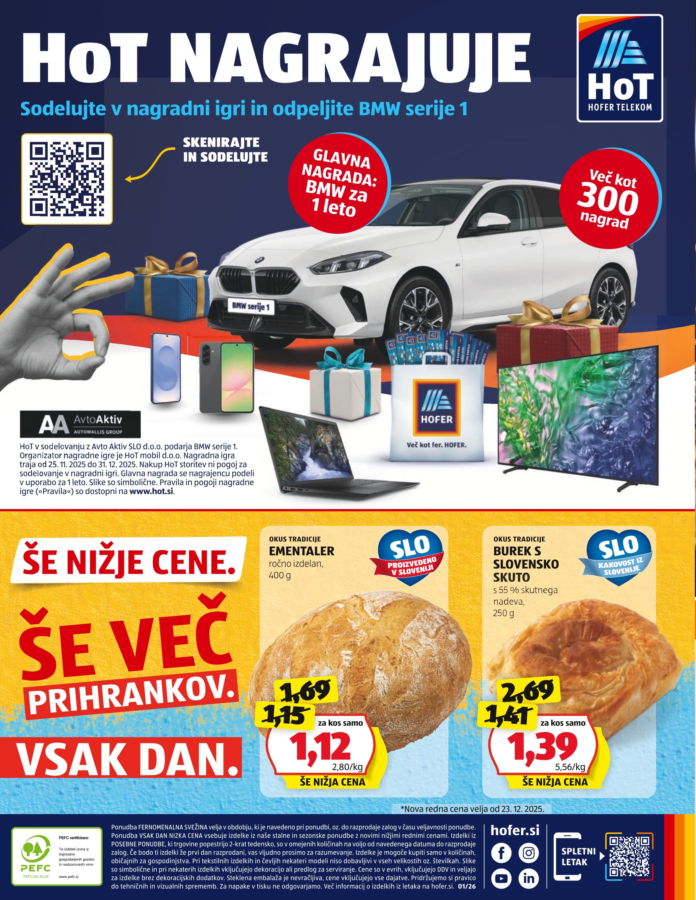 Stran 28. Hofer kataloga - Akcije od 23.12. do 03.01.2026.