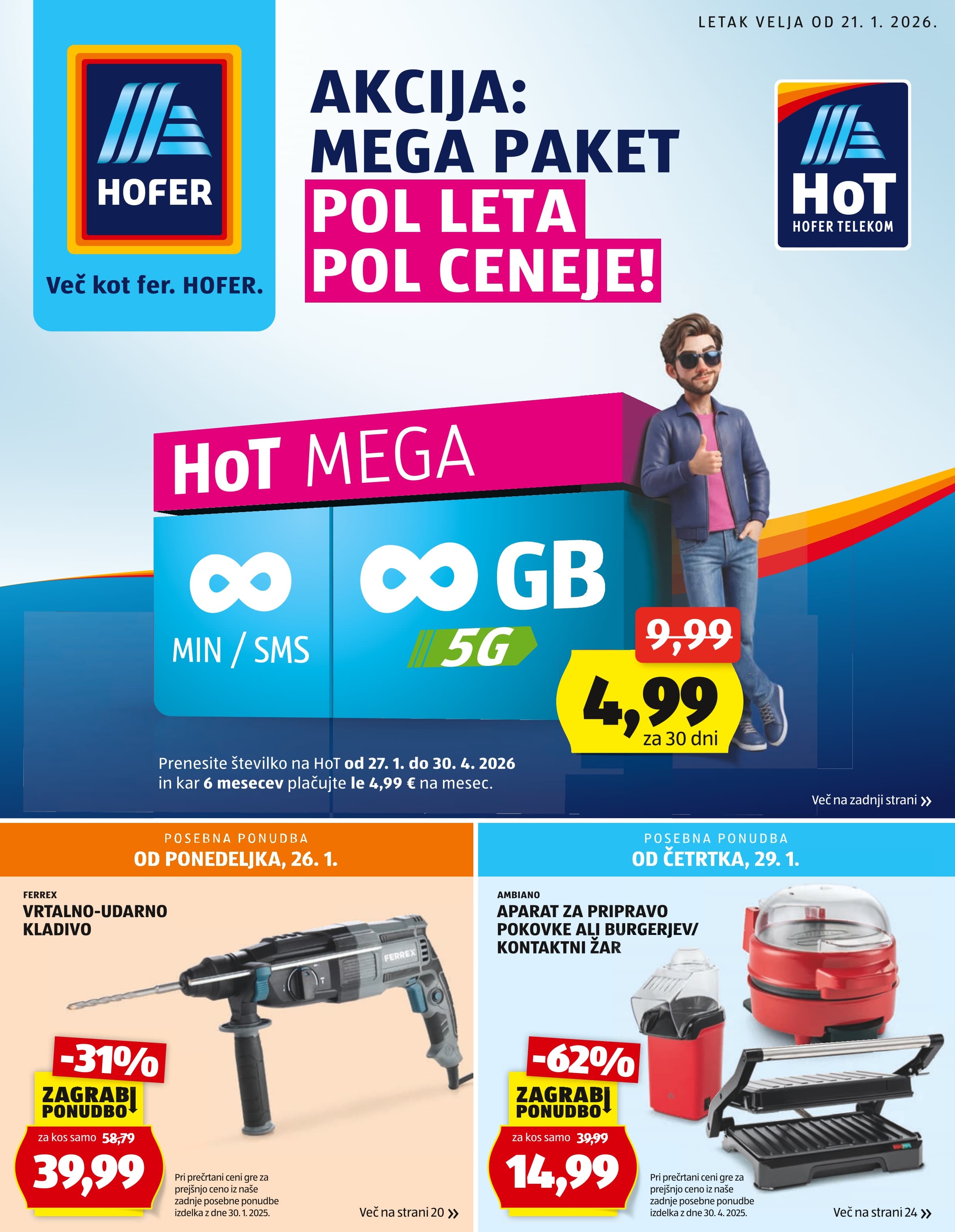 Hofer katalog od 21.01.2026 - Akcijska ponudba