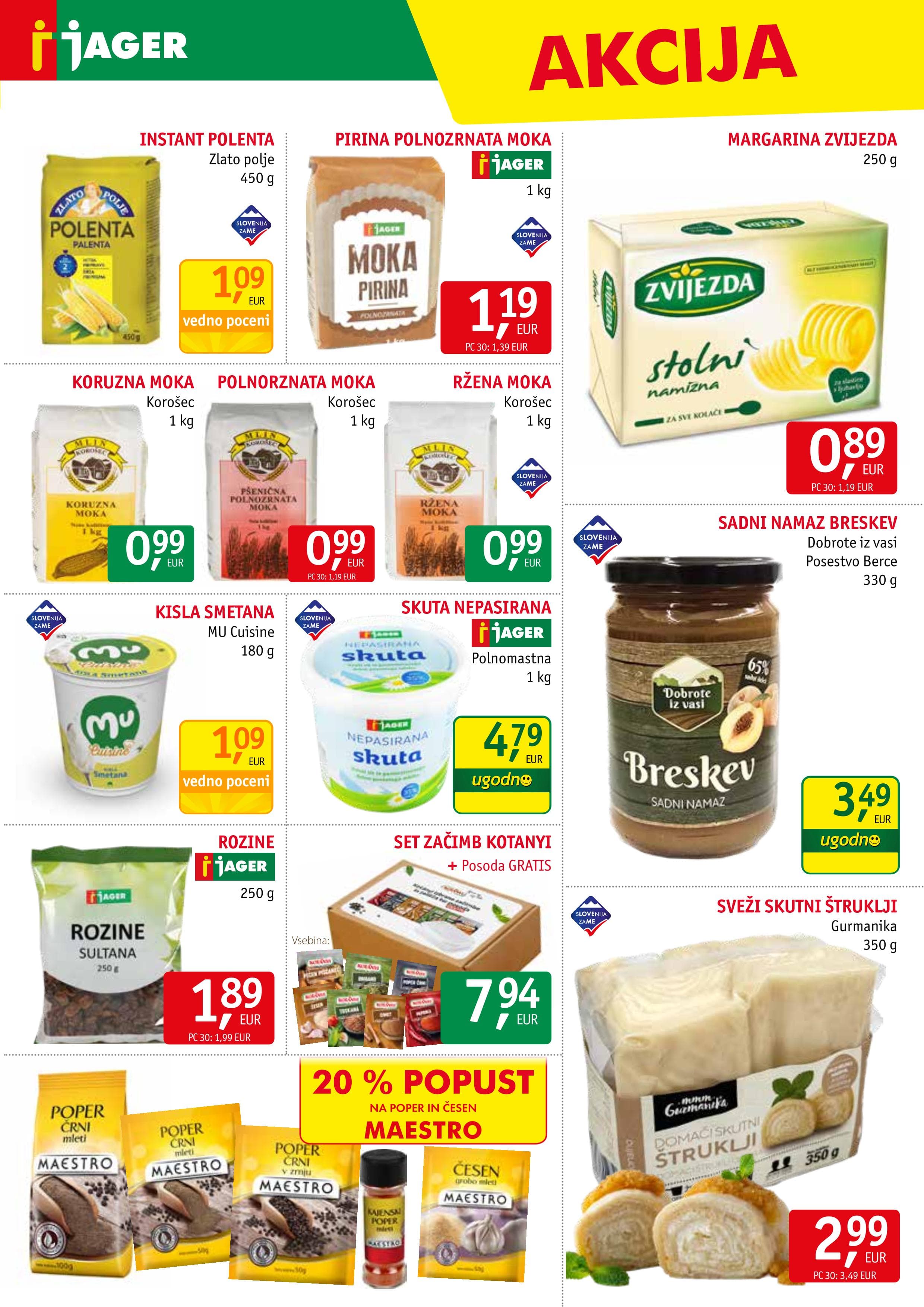 Page from catalog: Živila