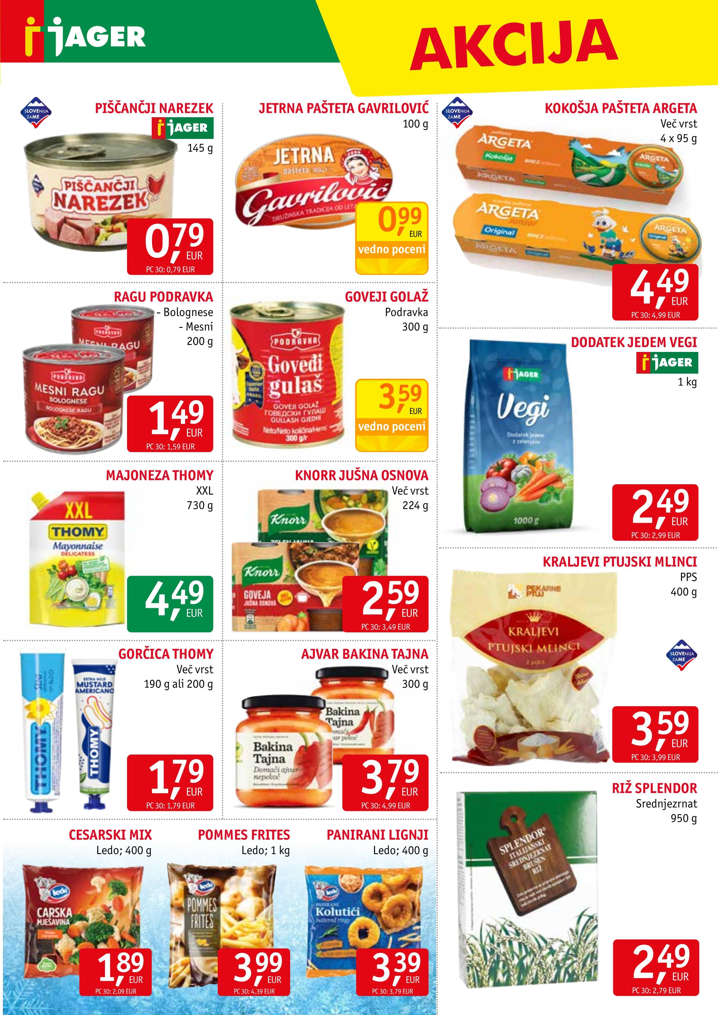 Page from catalog: Živila