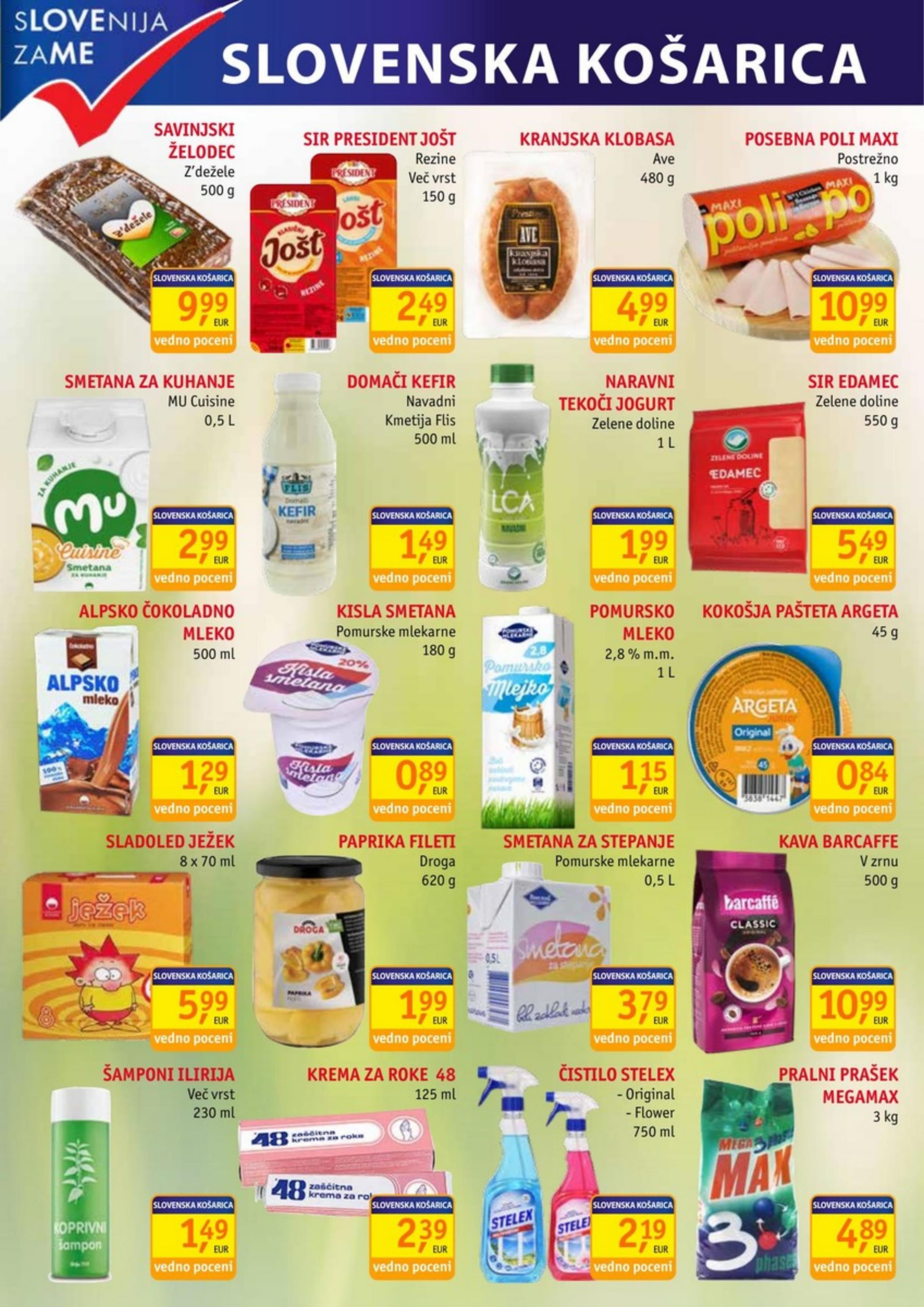 Page from catalog: Živila