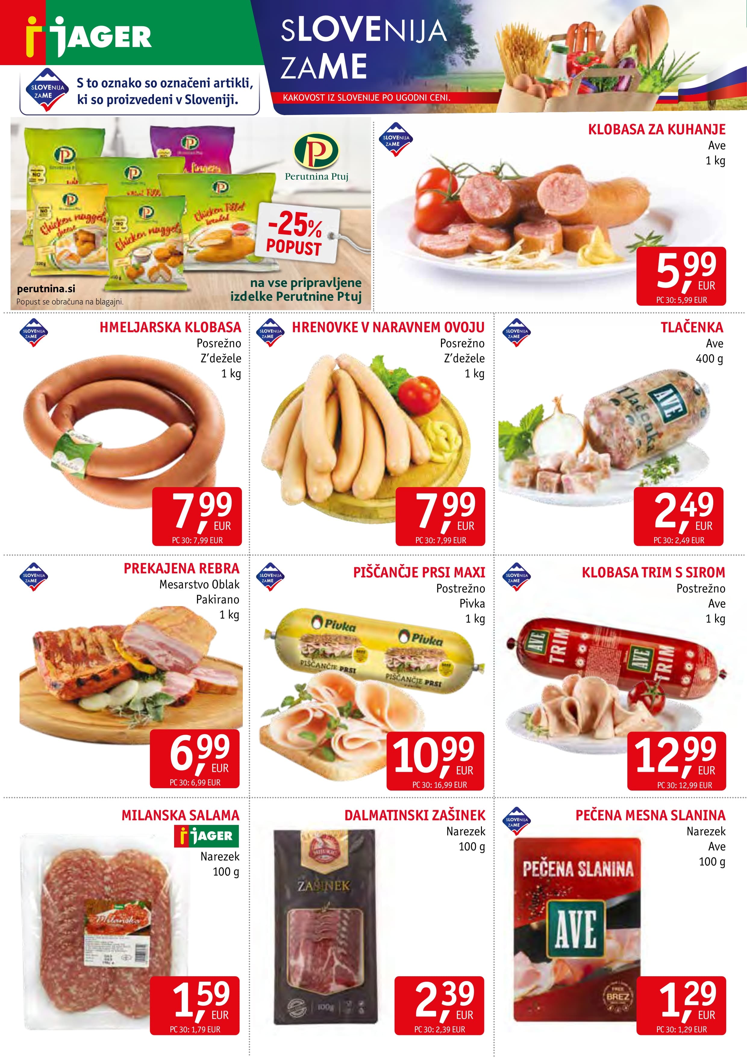Page from catalog: Živila