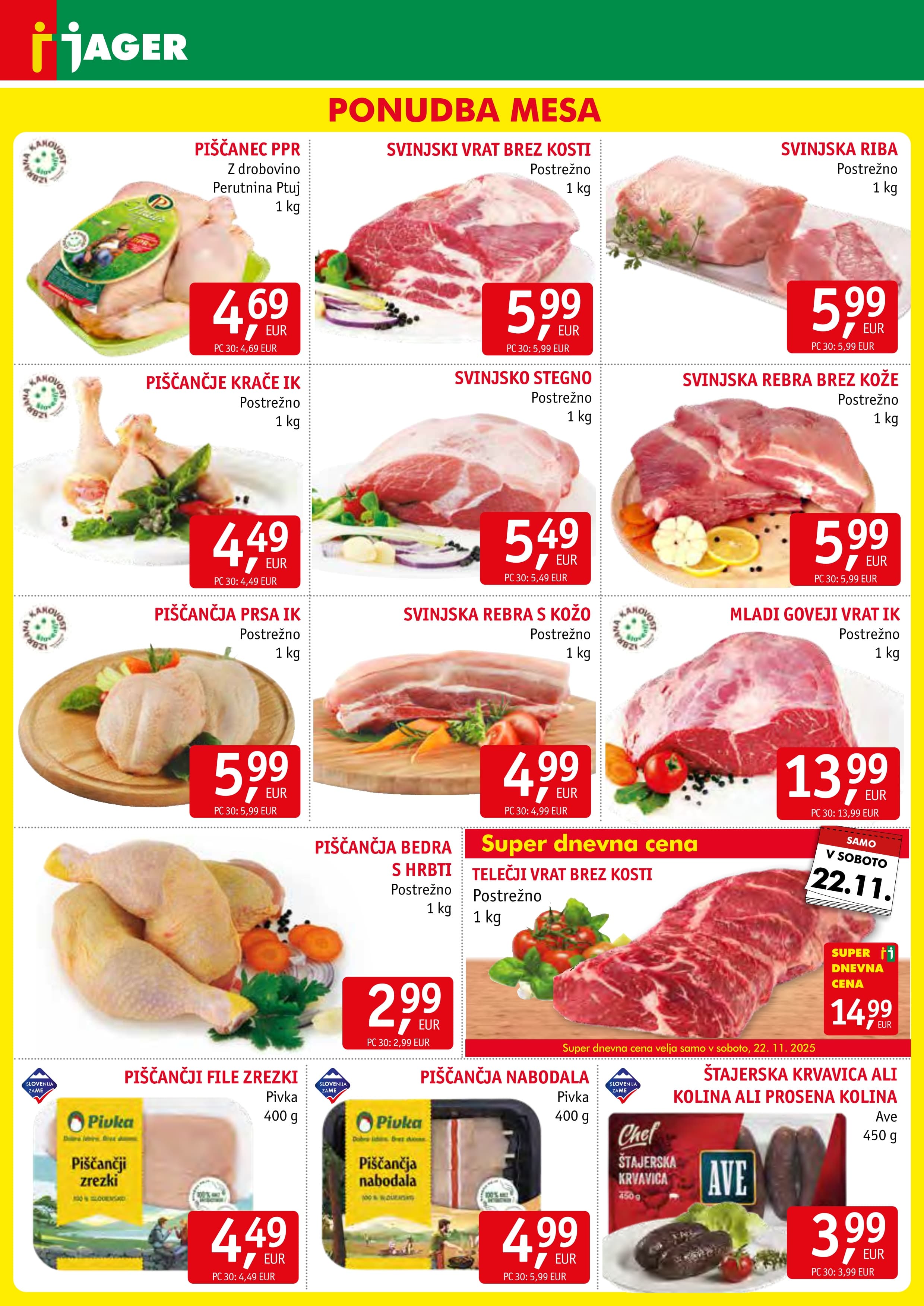 Page from catalog: Živila