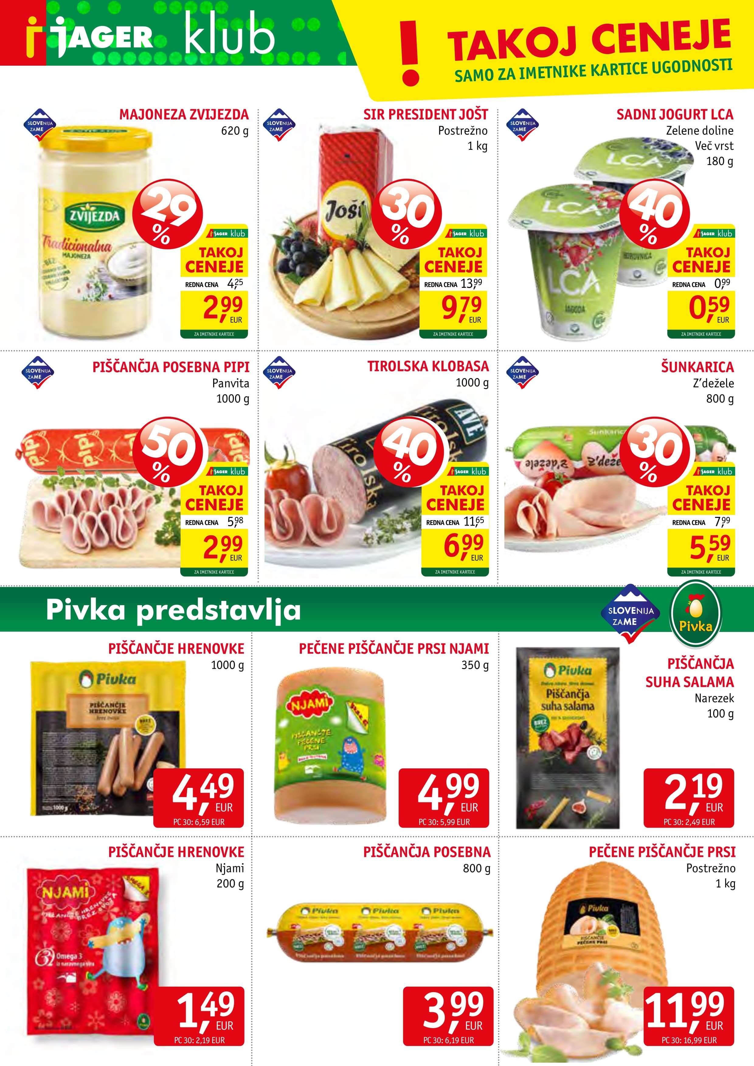 Page from catalog: Živila