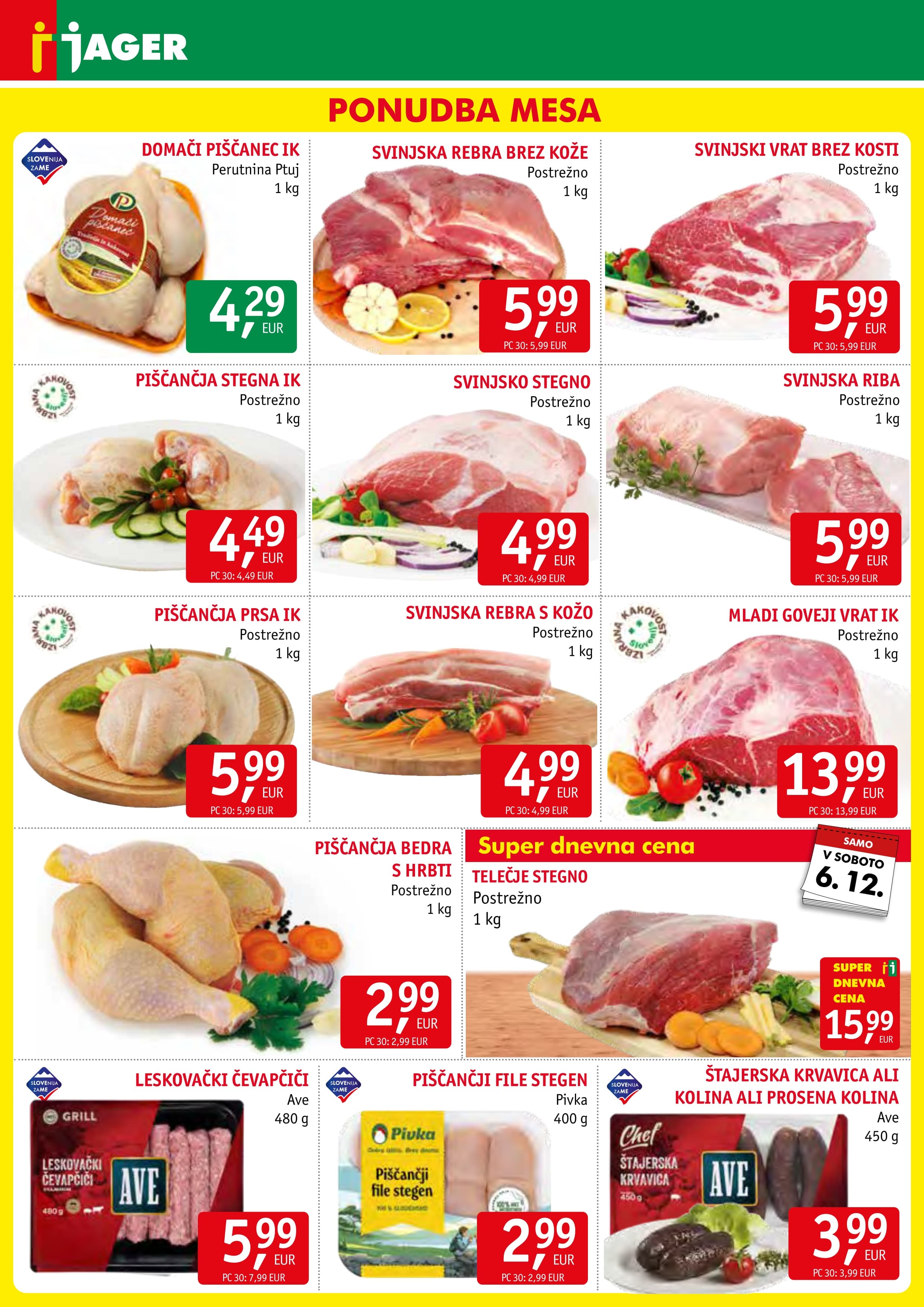 Page from catalog: Živila