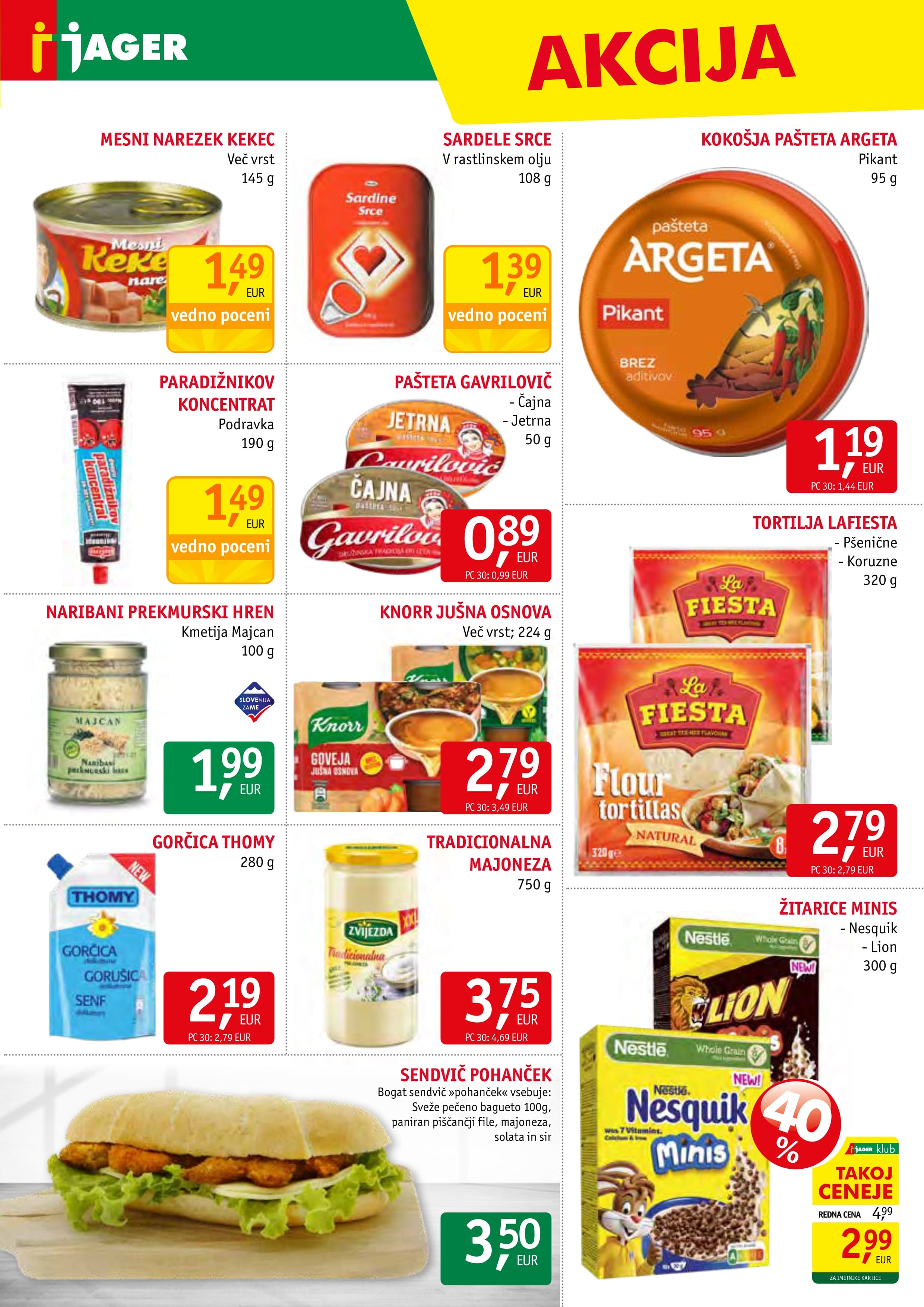 Page from catalog: Živila