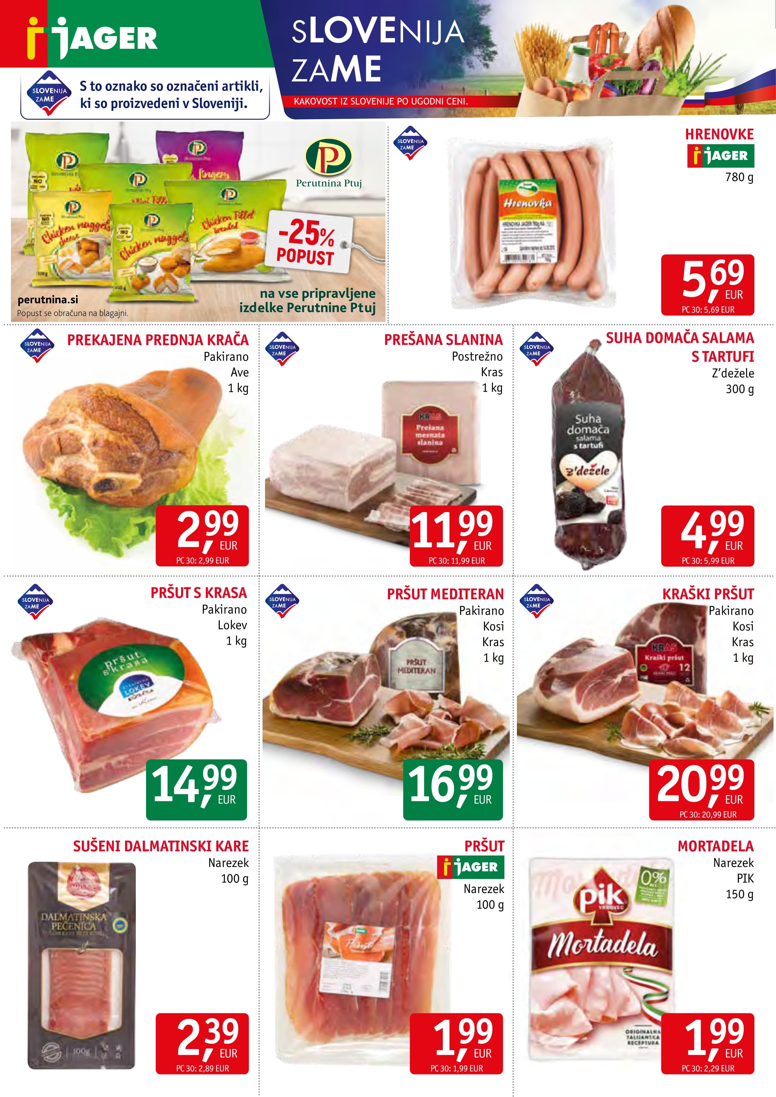 Page from catalog: Živila 