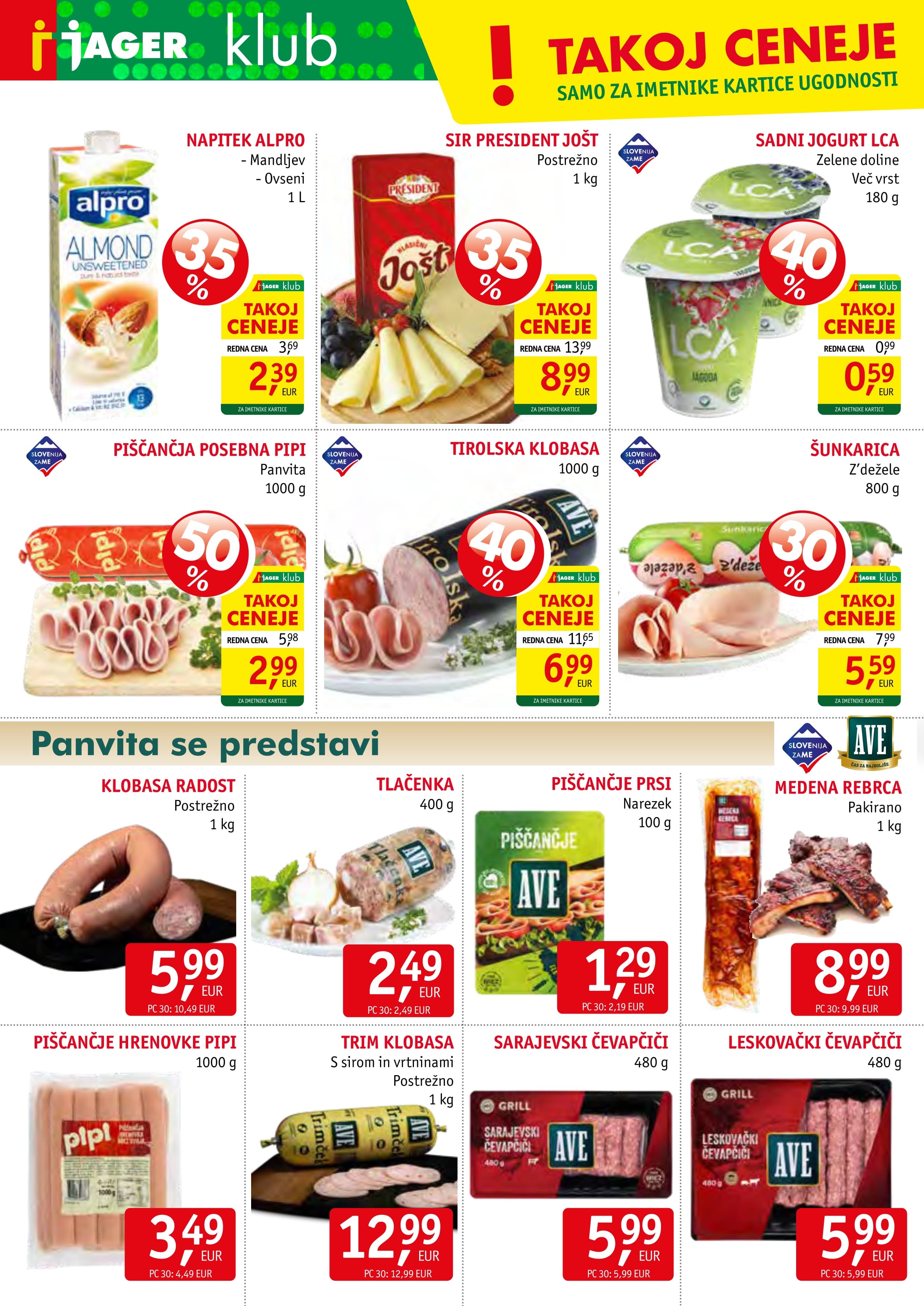 Page from catalog: Živila 