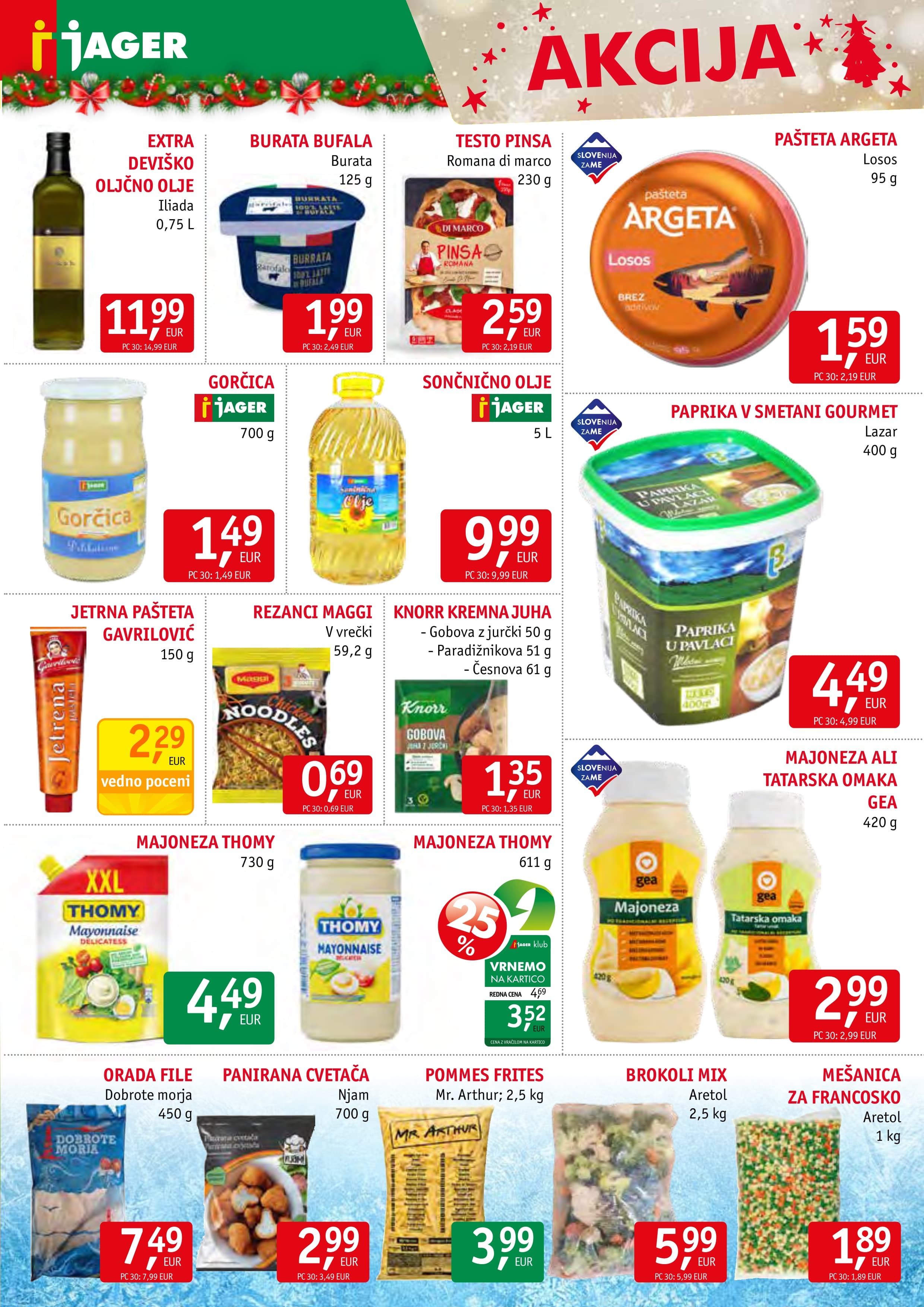 Page from catalog: Živila 