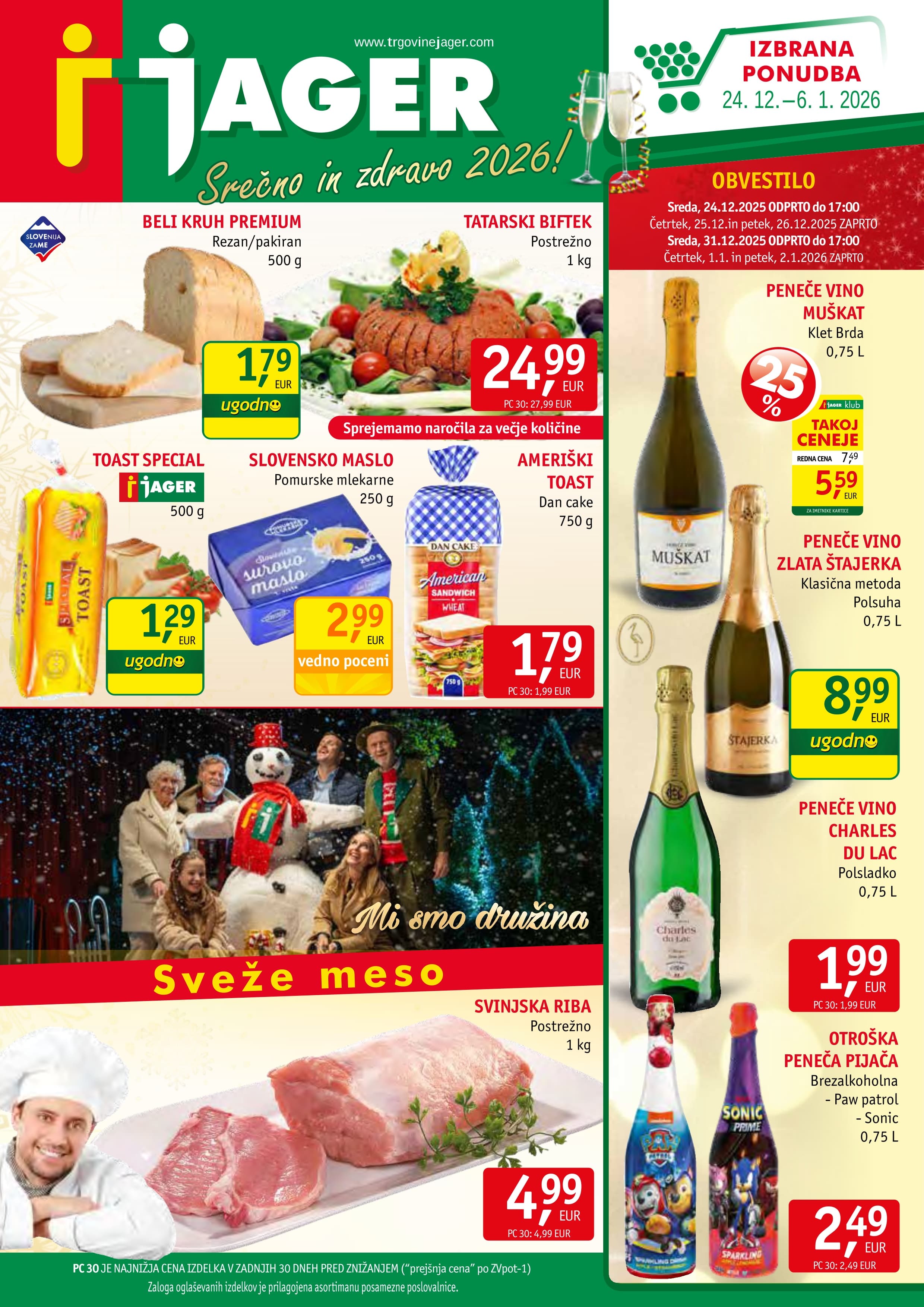 Page from catalog: Živila