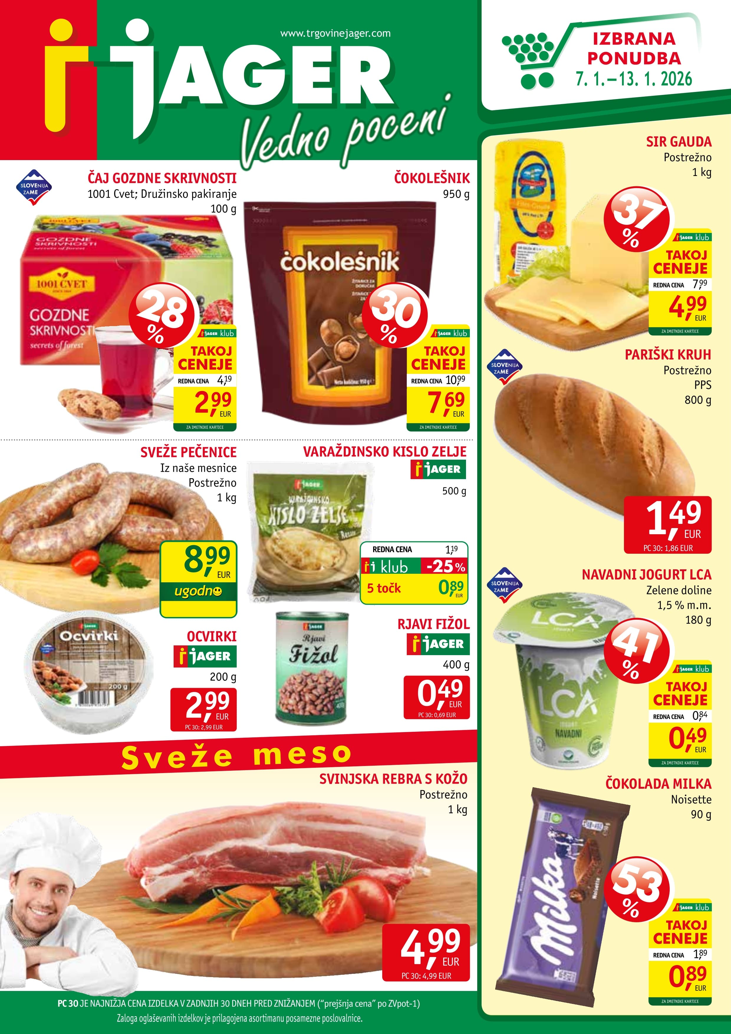 Page from catalog: Živila