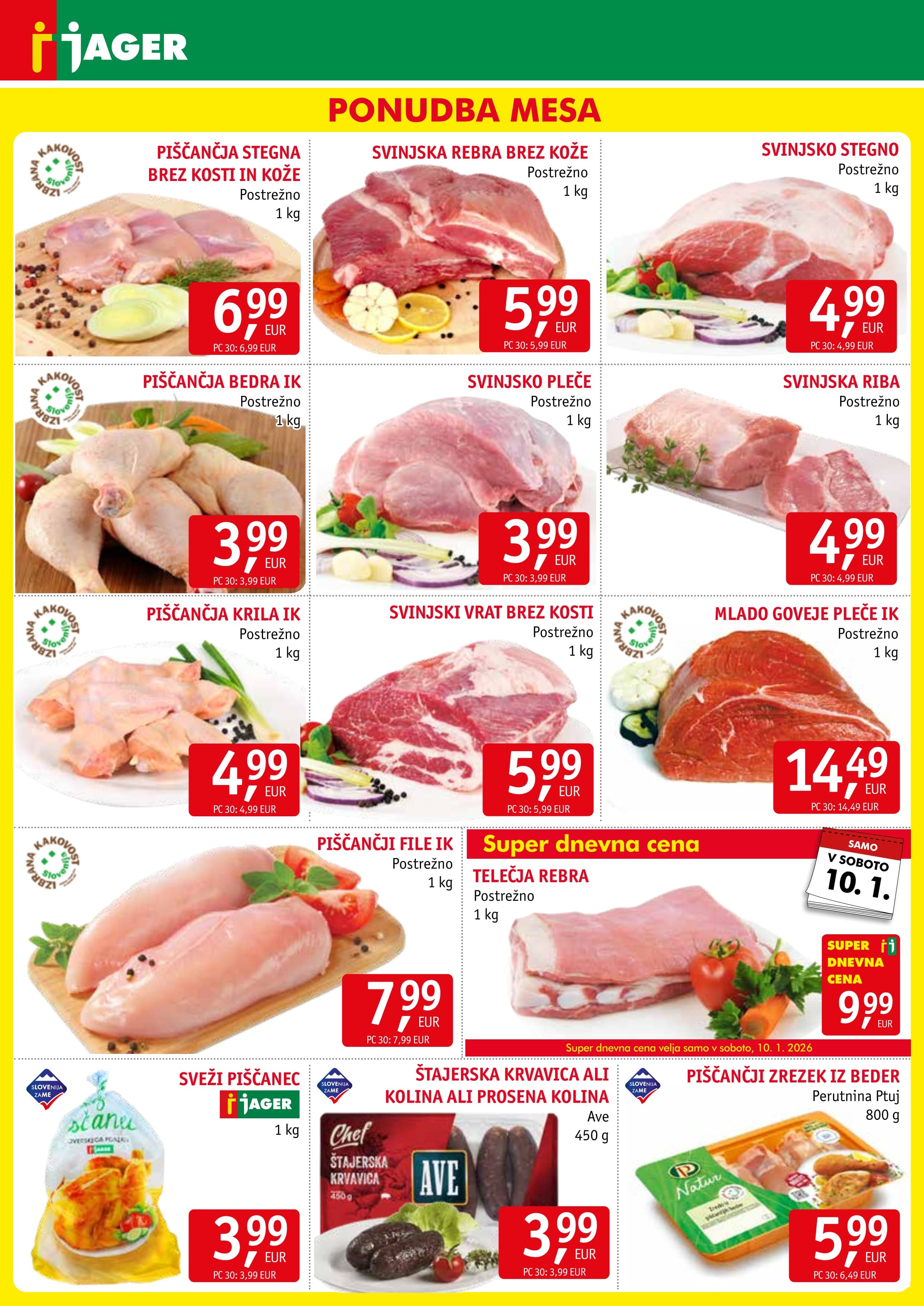 Page from catalog: Živila