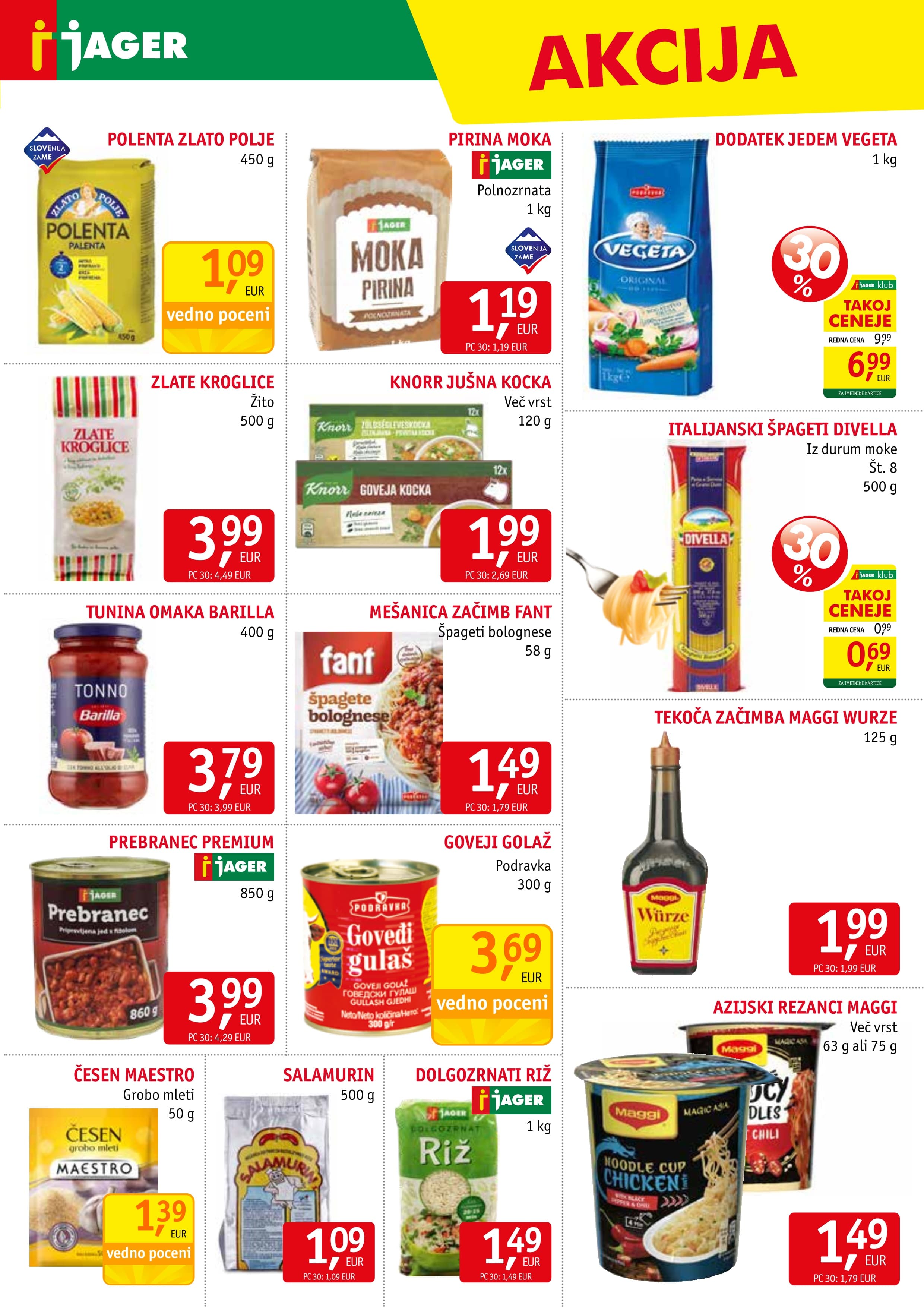 Page from catalog: Živila