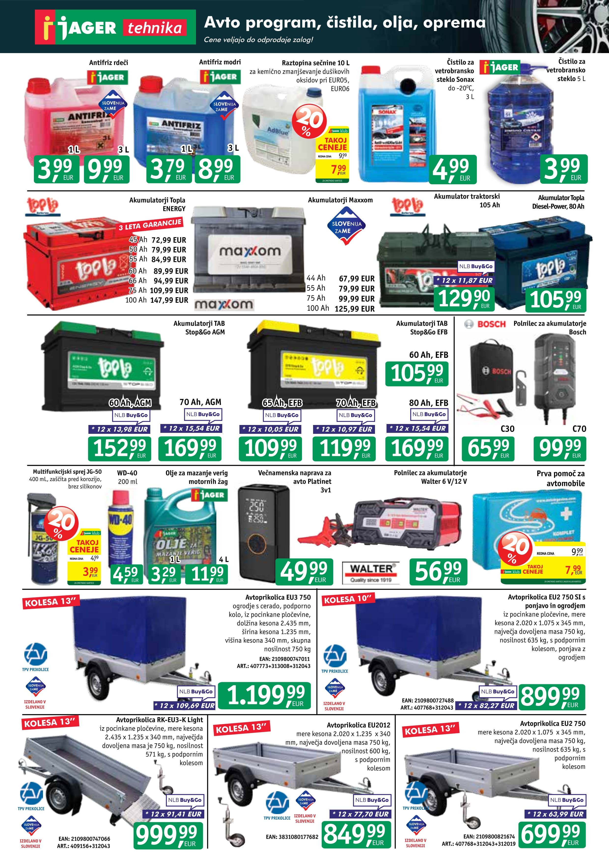 Stran 11. Jager kataloga - Tehnika