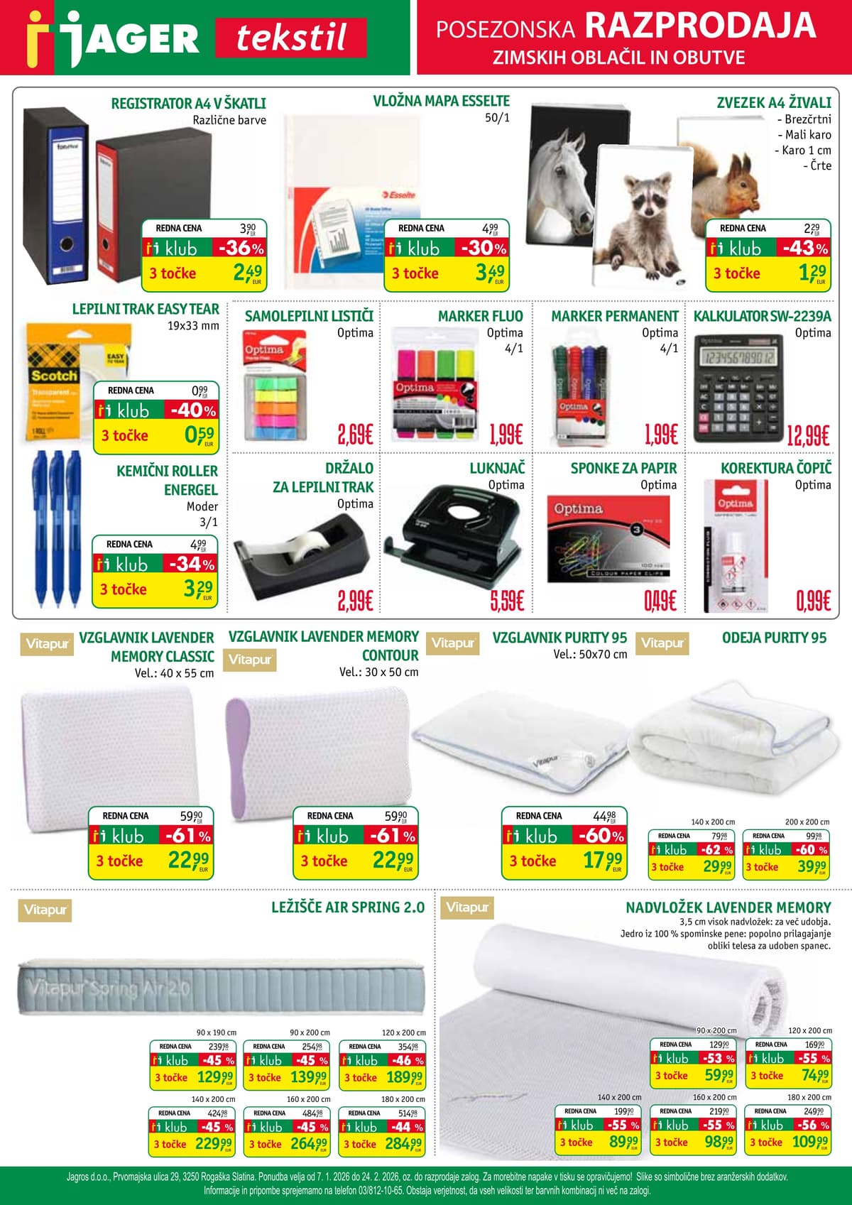 Stran 10. Jager kataloga - Tekstil