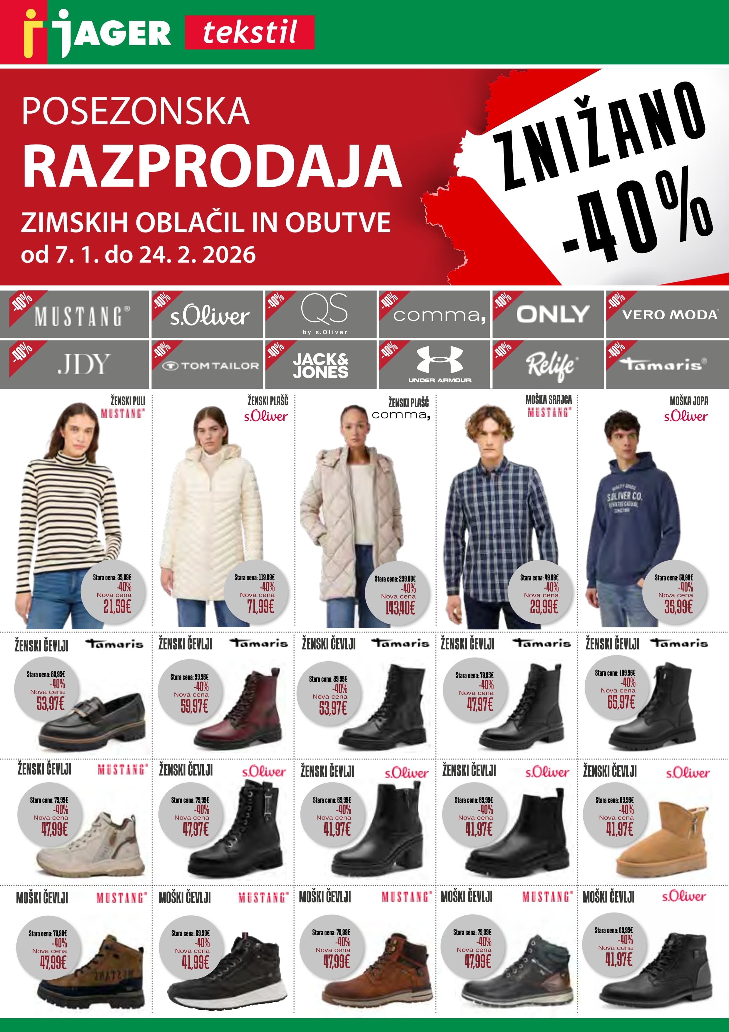 Stran 1. Jager kataloga - Tekstil