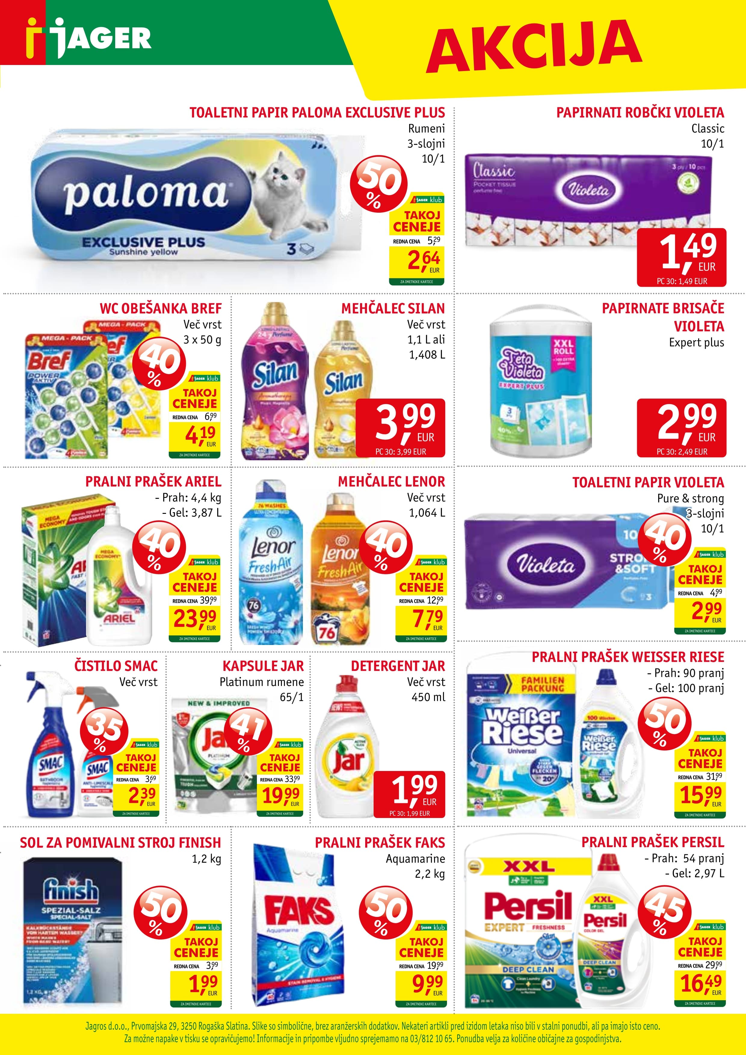 Stran 15. Jager kataloga - Živila