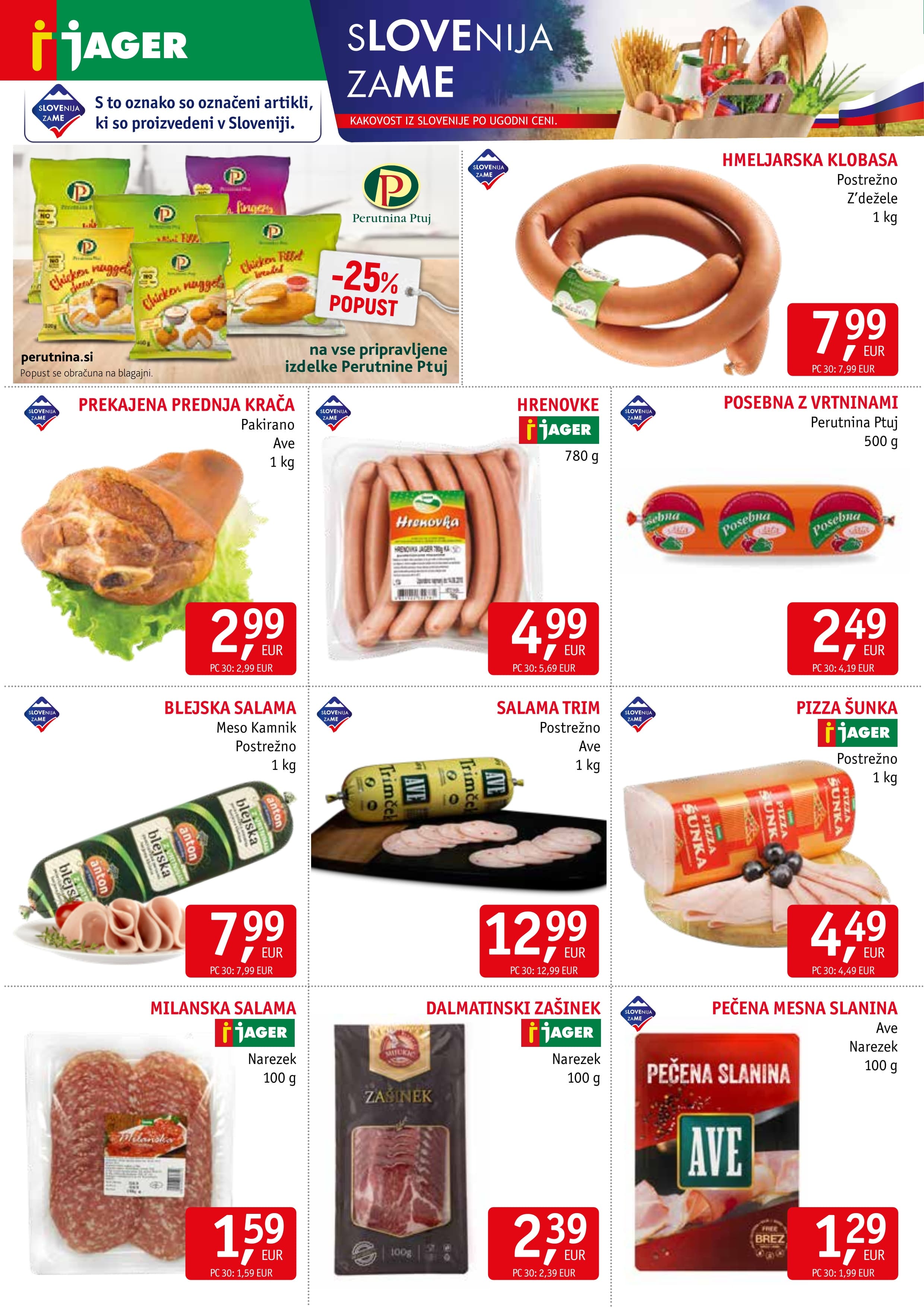 Stran 2. Jager kataloga - Živila