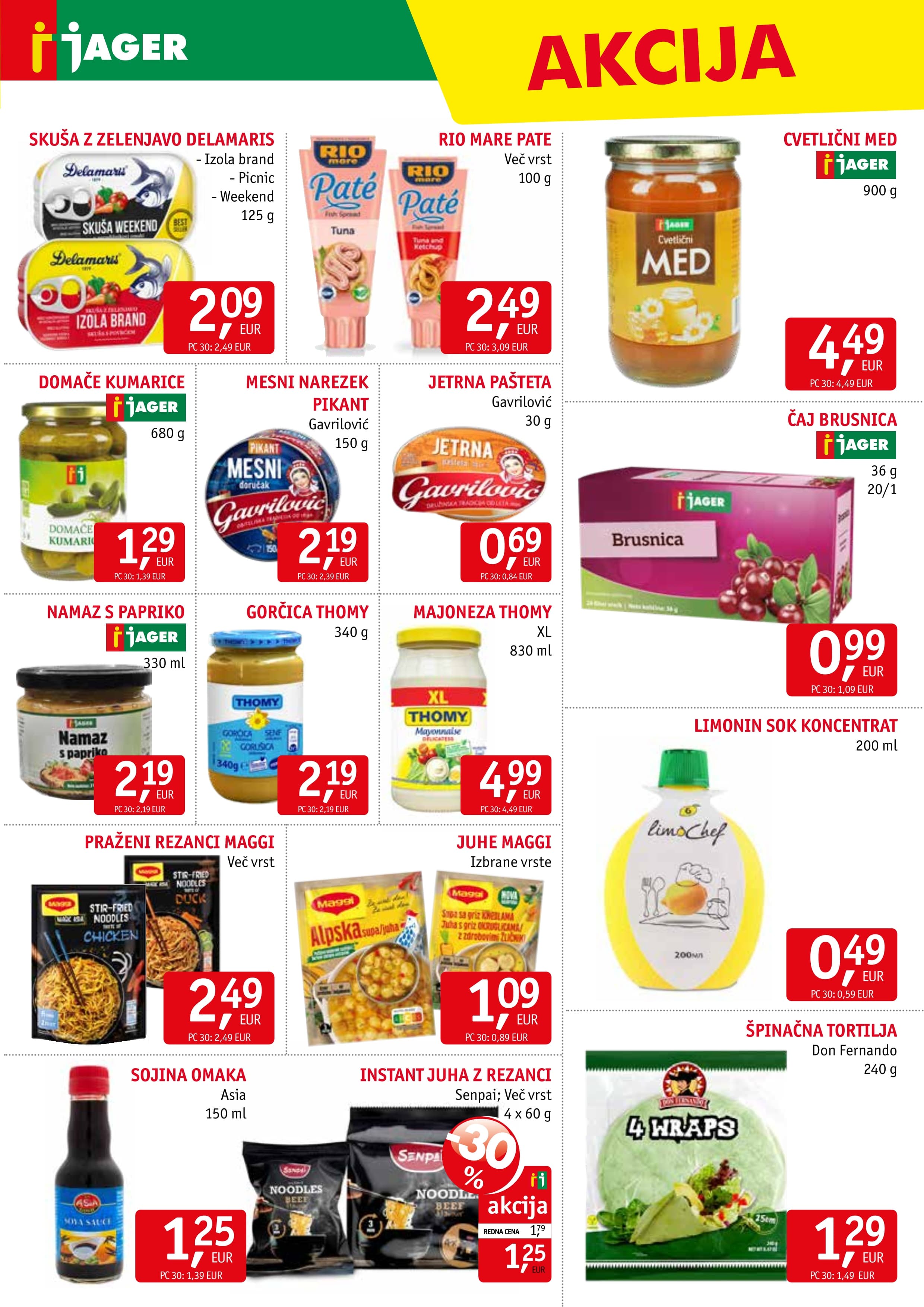 Stran 9. Jager kataloga - Živila