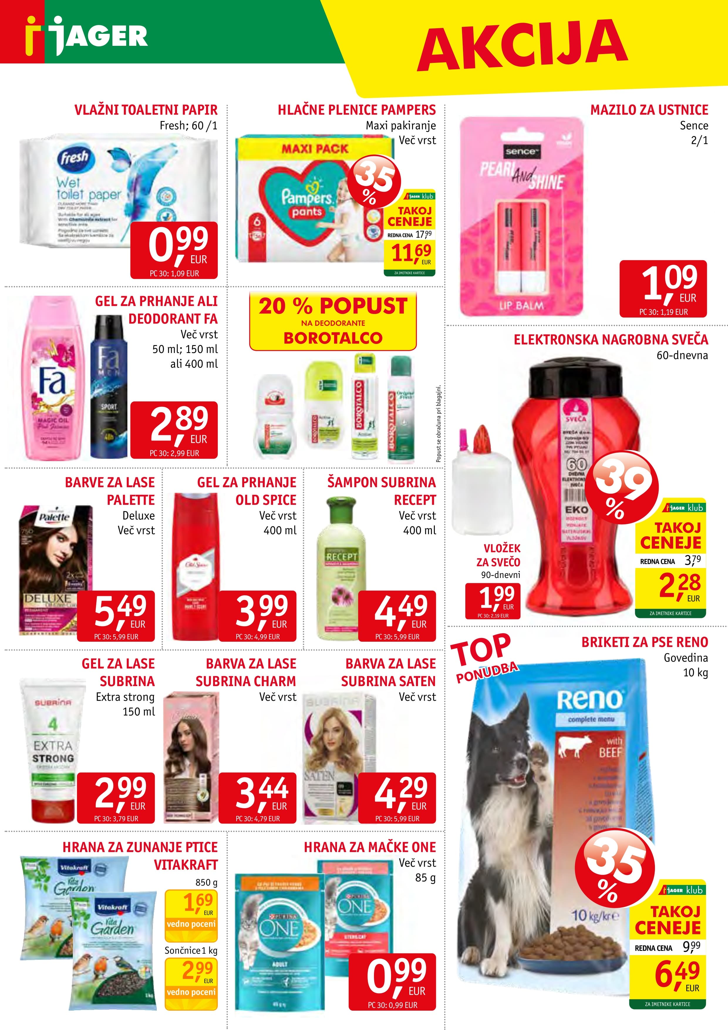 Stran 14. Jager kataloga - Živila