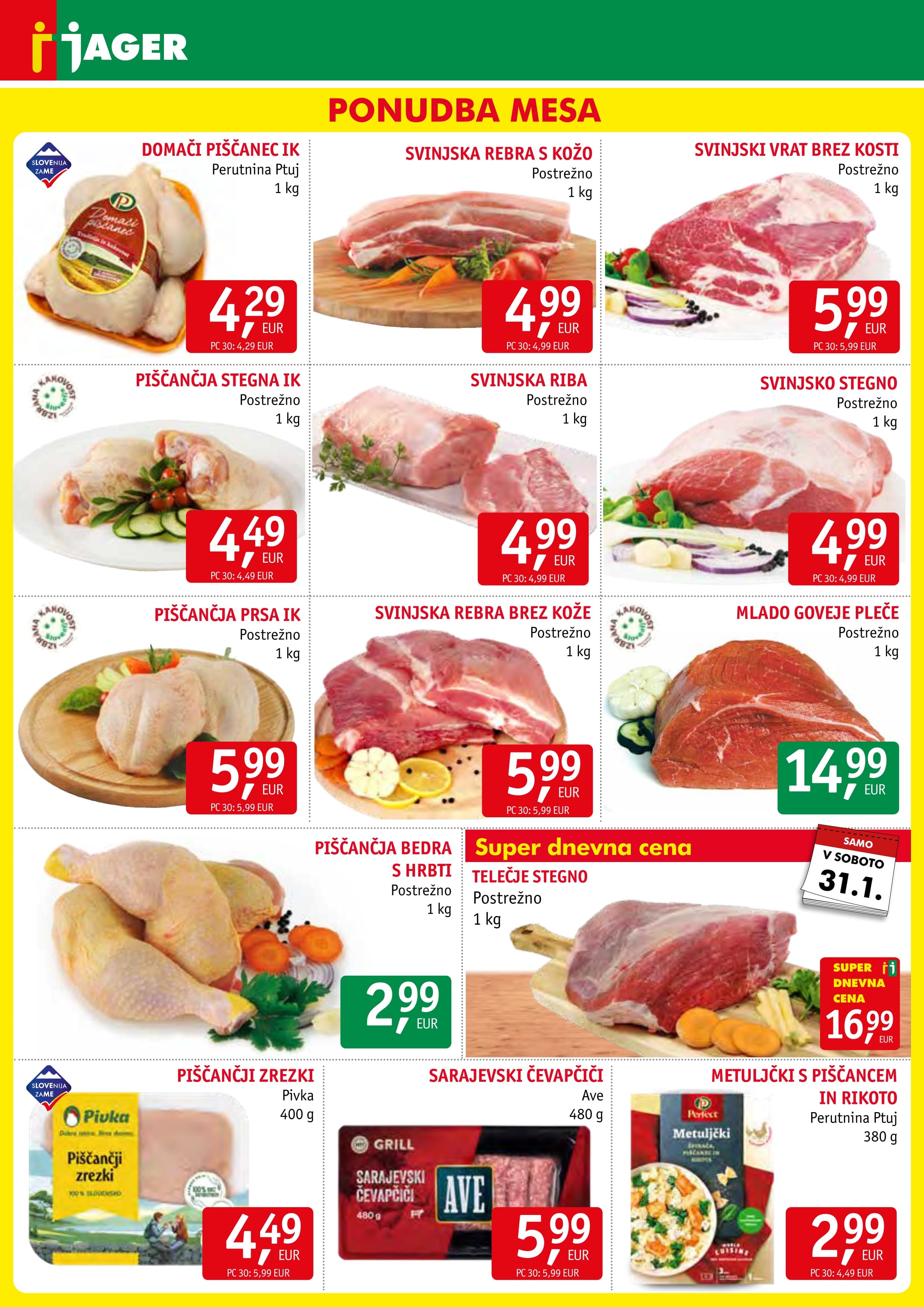 Stran 3. Jager kataloga - Živila