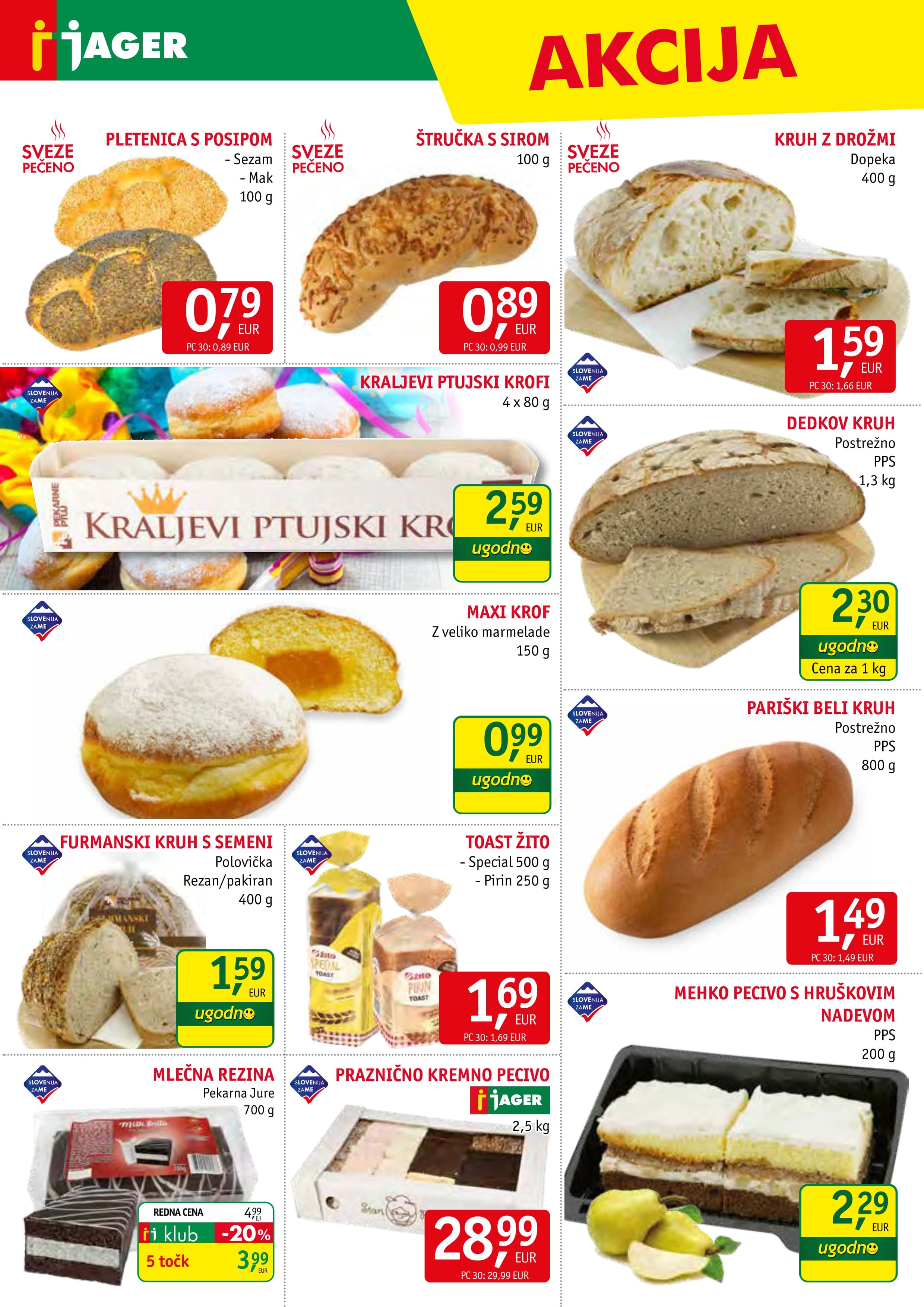 Stran 6. Jager kataloga - Živila