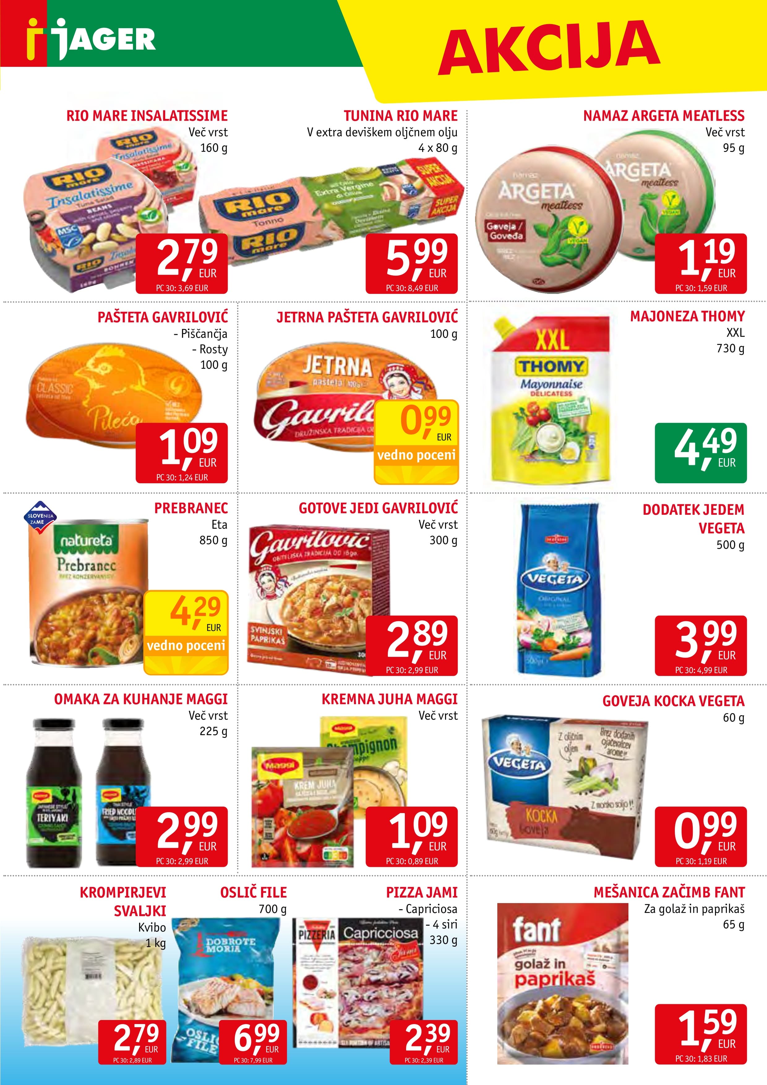 Stran 9. Jager kataloga - Živila