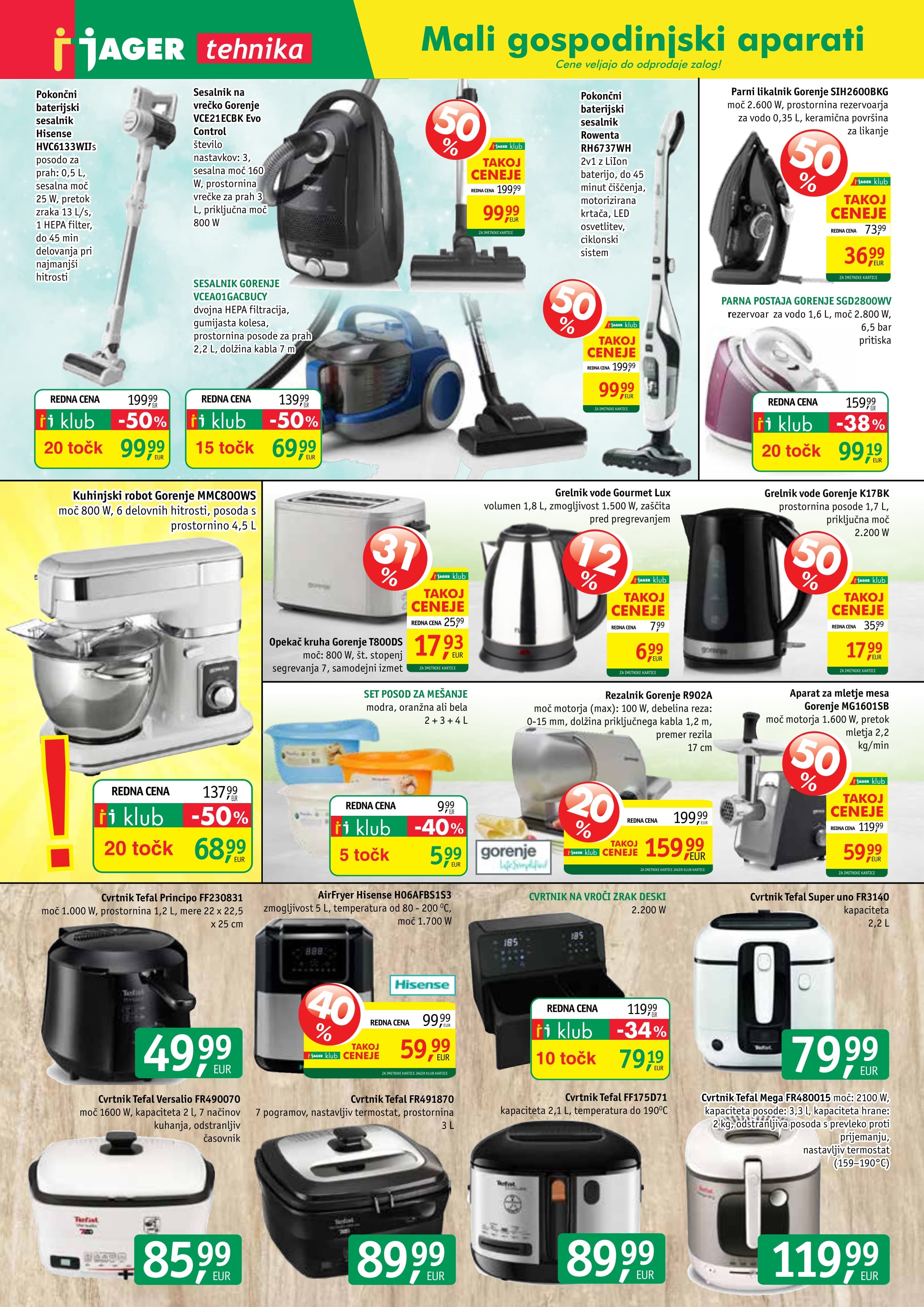 Stran 1. Jager kataloga - Tehnika