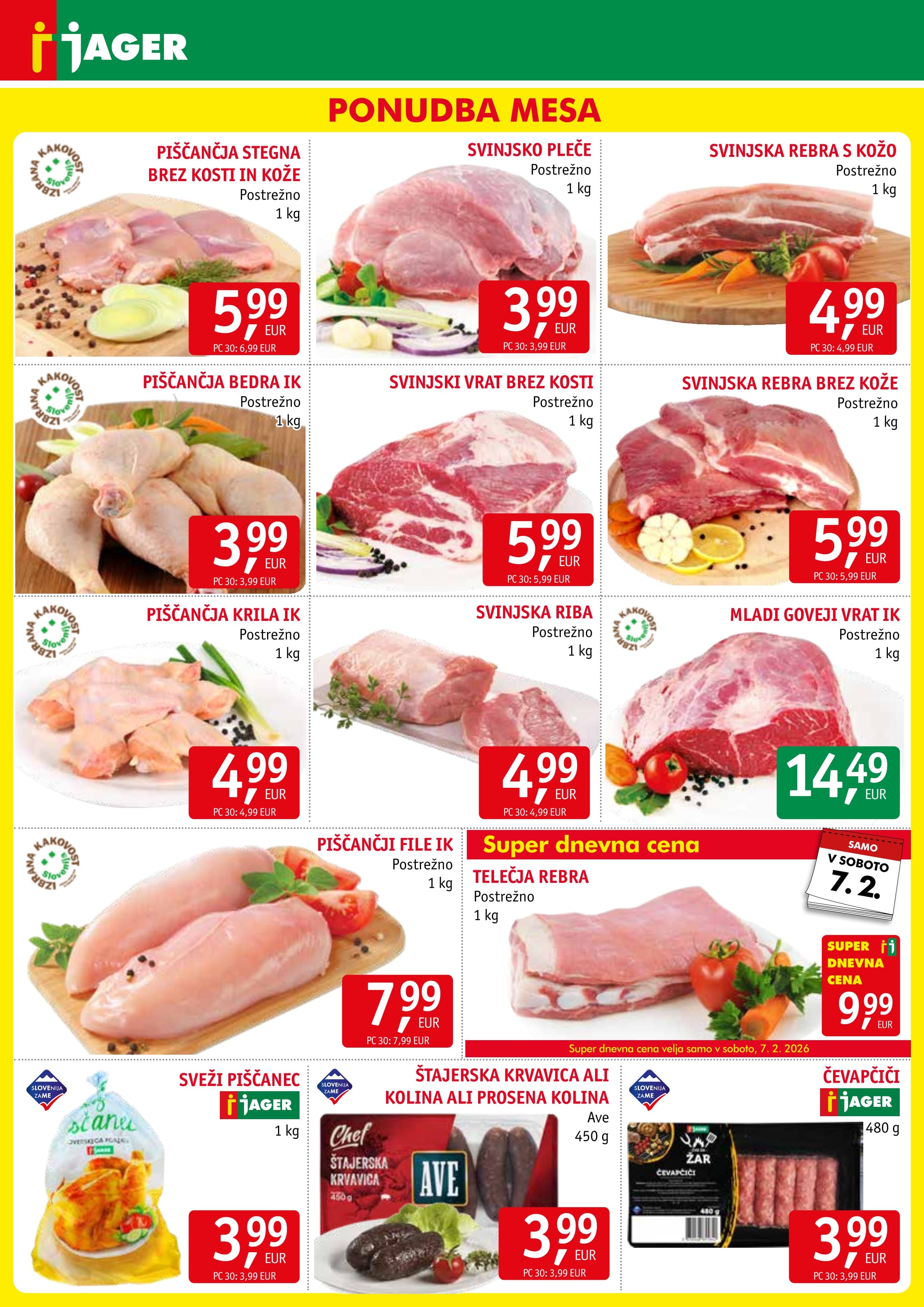 Stran 3. Jager kataloga - Živila