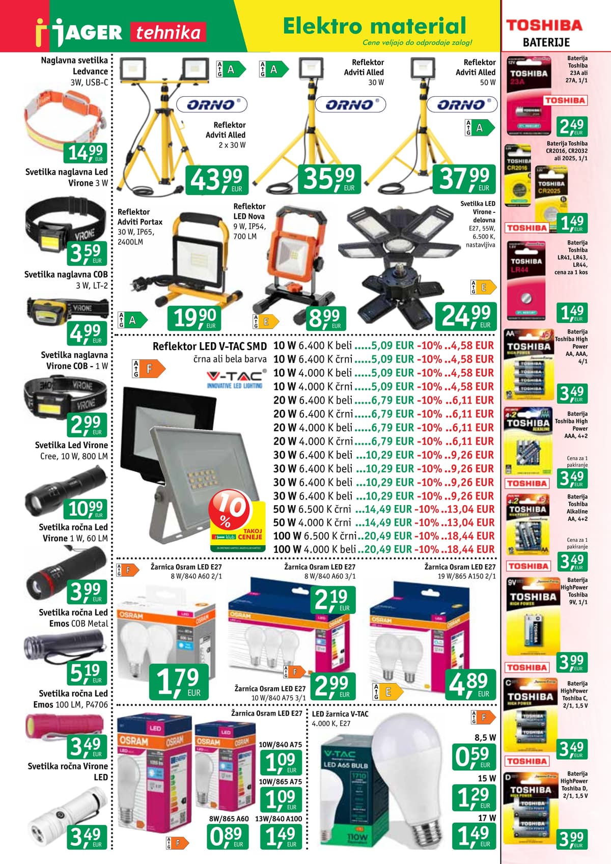 Stran 1. Jager kataloga - Tehnika