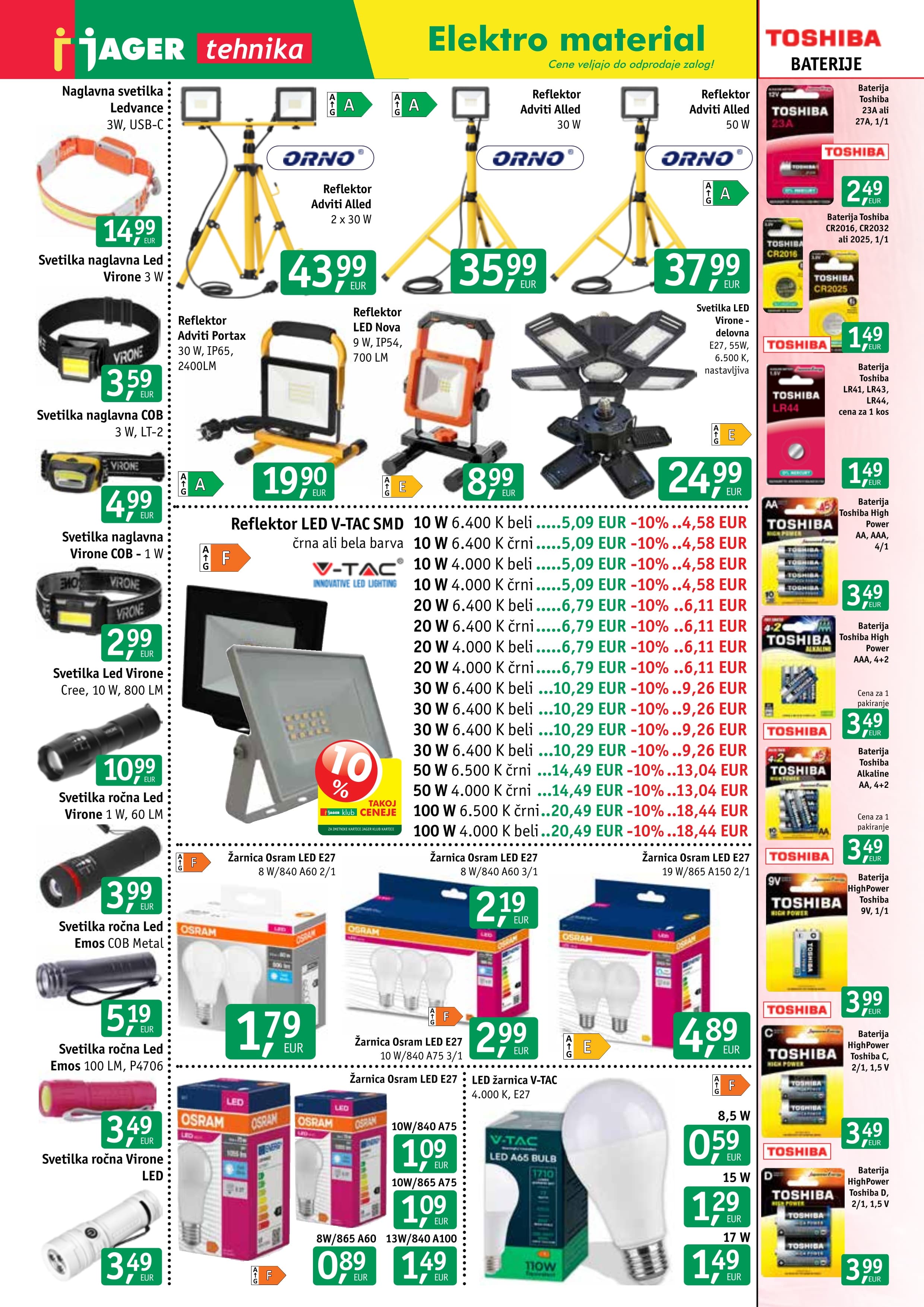 Stran 1. Jager kataloga - Tehnika