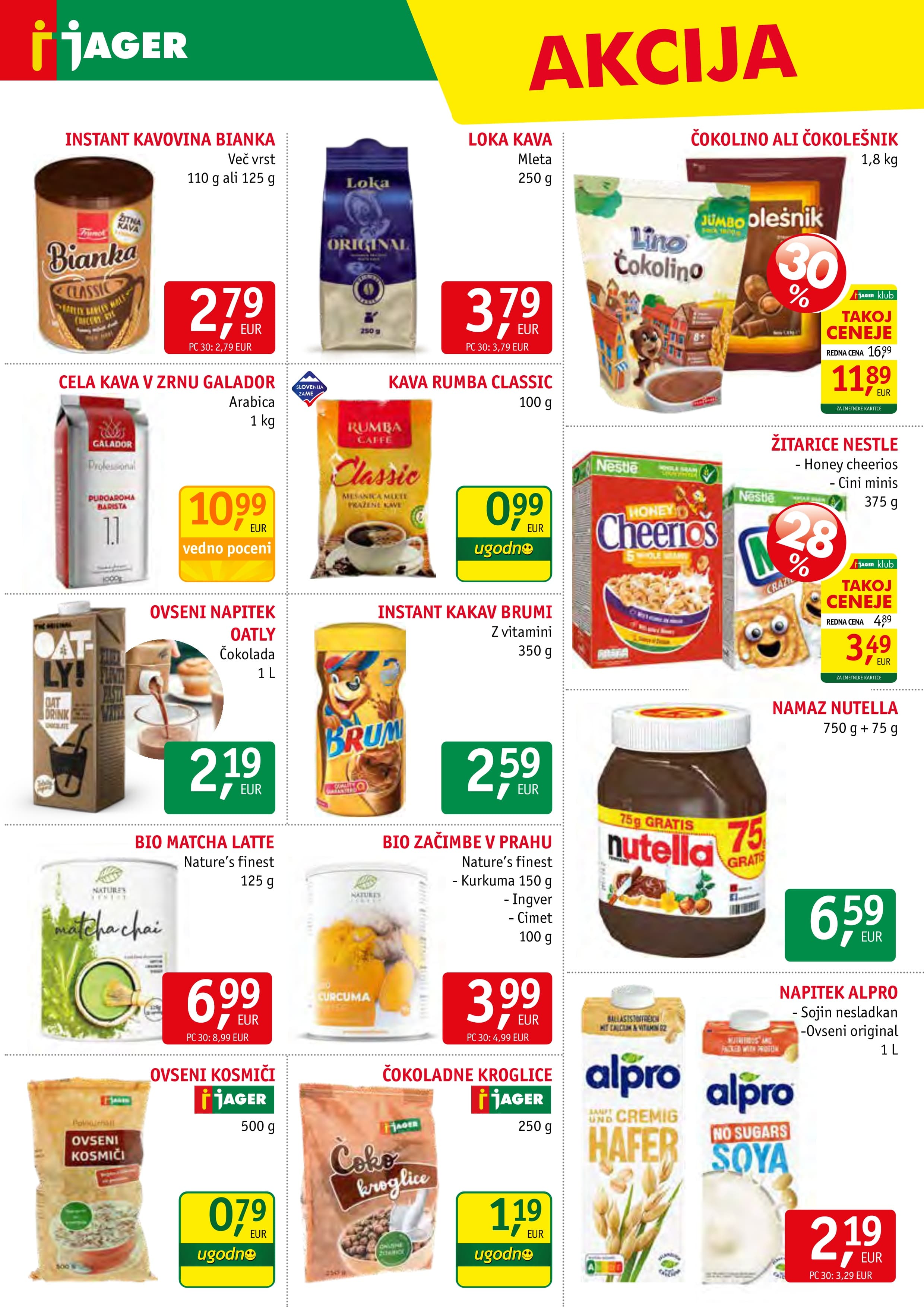 Stran 10. Jager kataloga - Živila