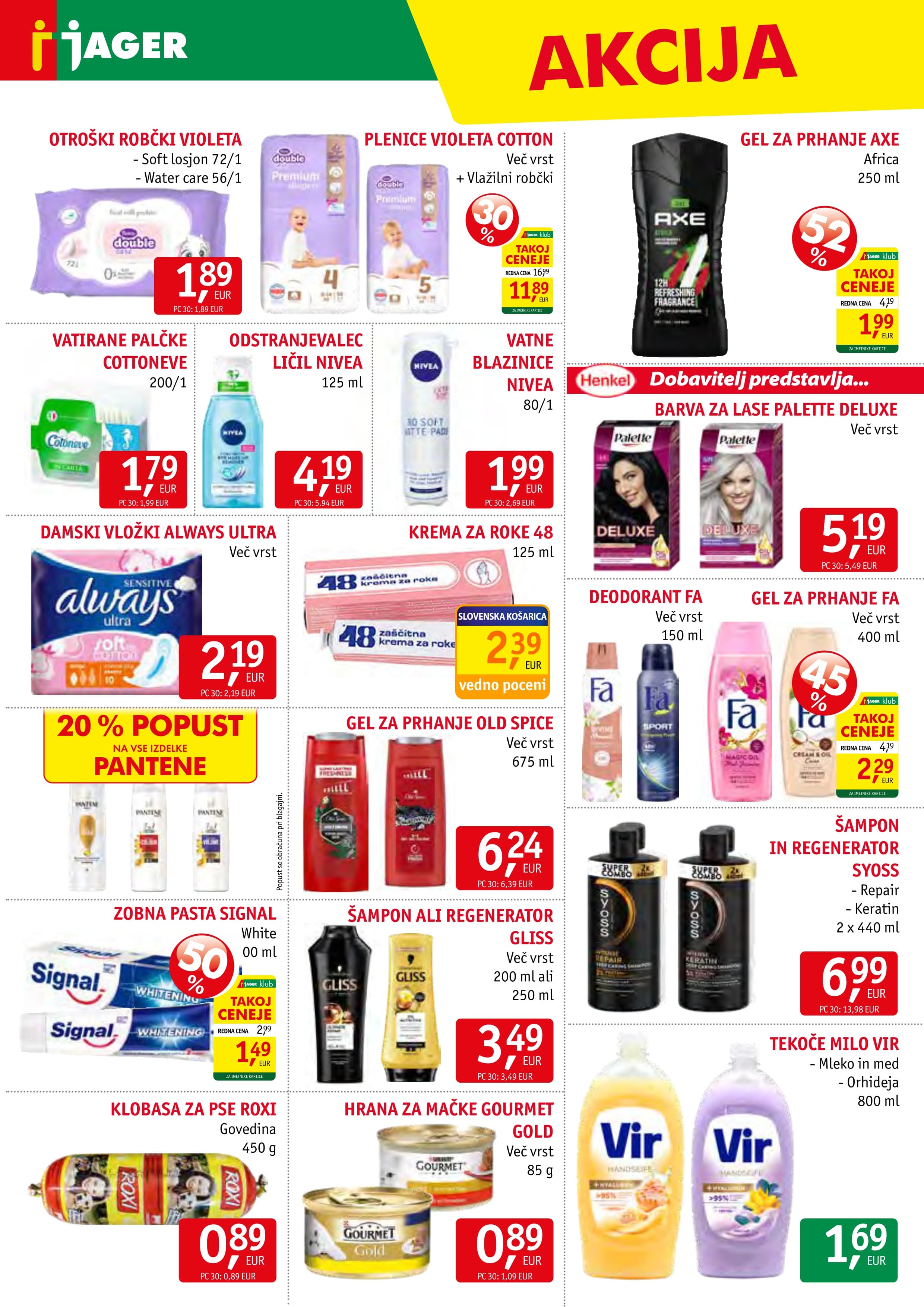 Stran 14. Jager kataloga - Živila