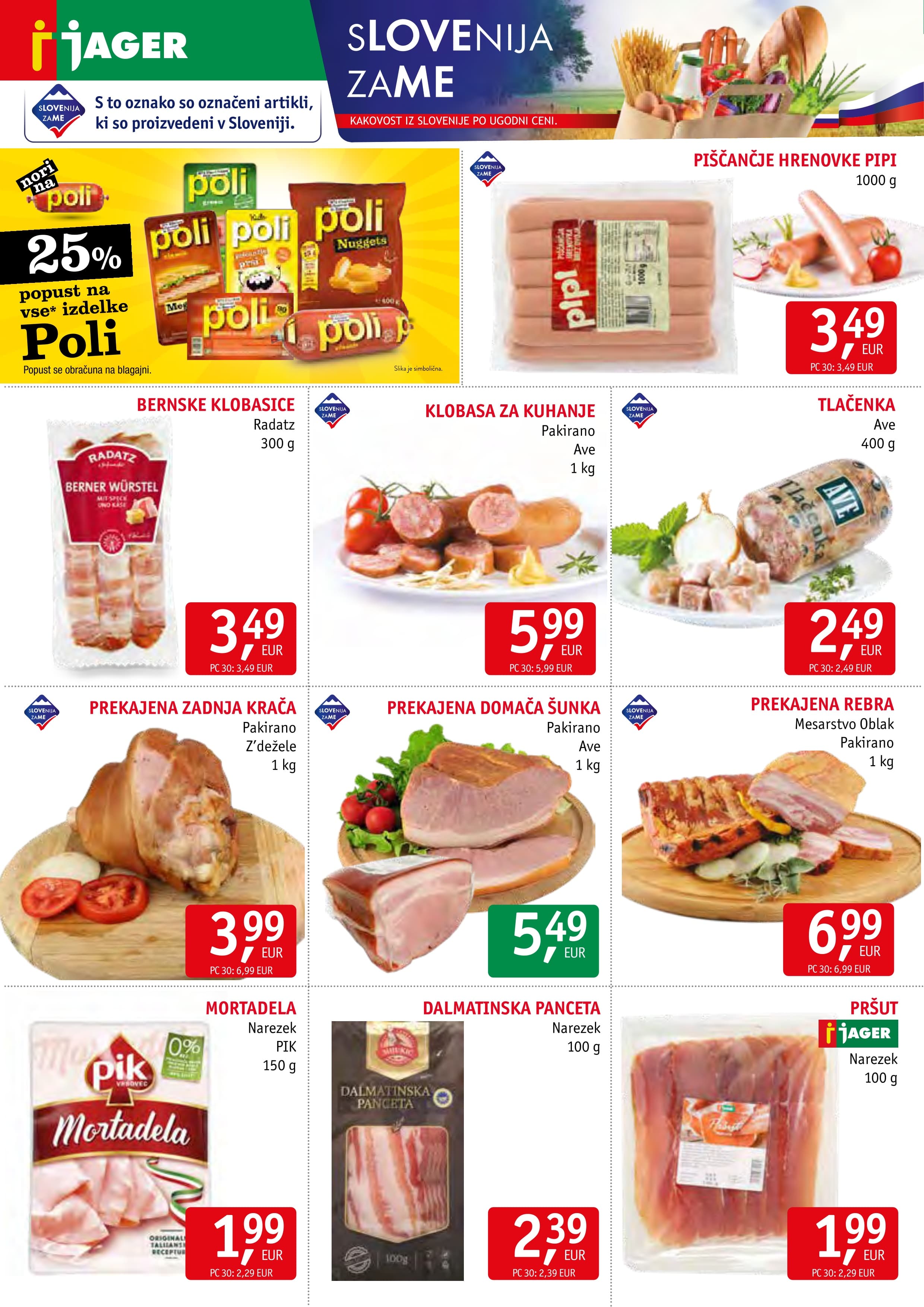 Stran 2. Jager kataloga - Živila