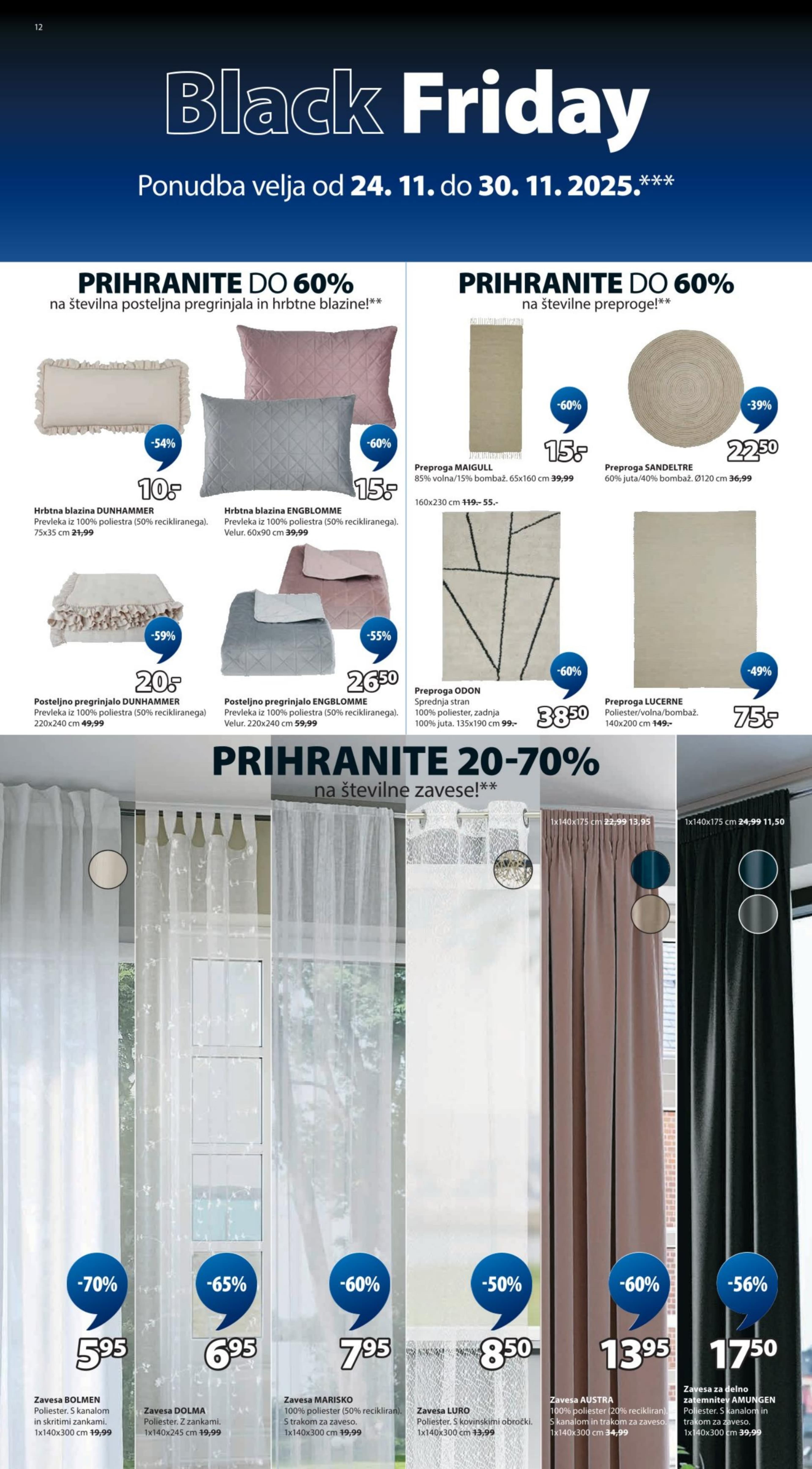 Stran 12. Jysk kataloga - Akcije od 24.11. do 30.11.2025.