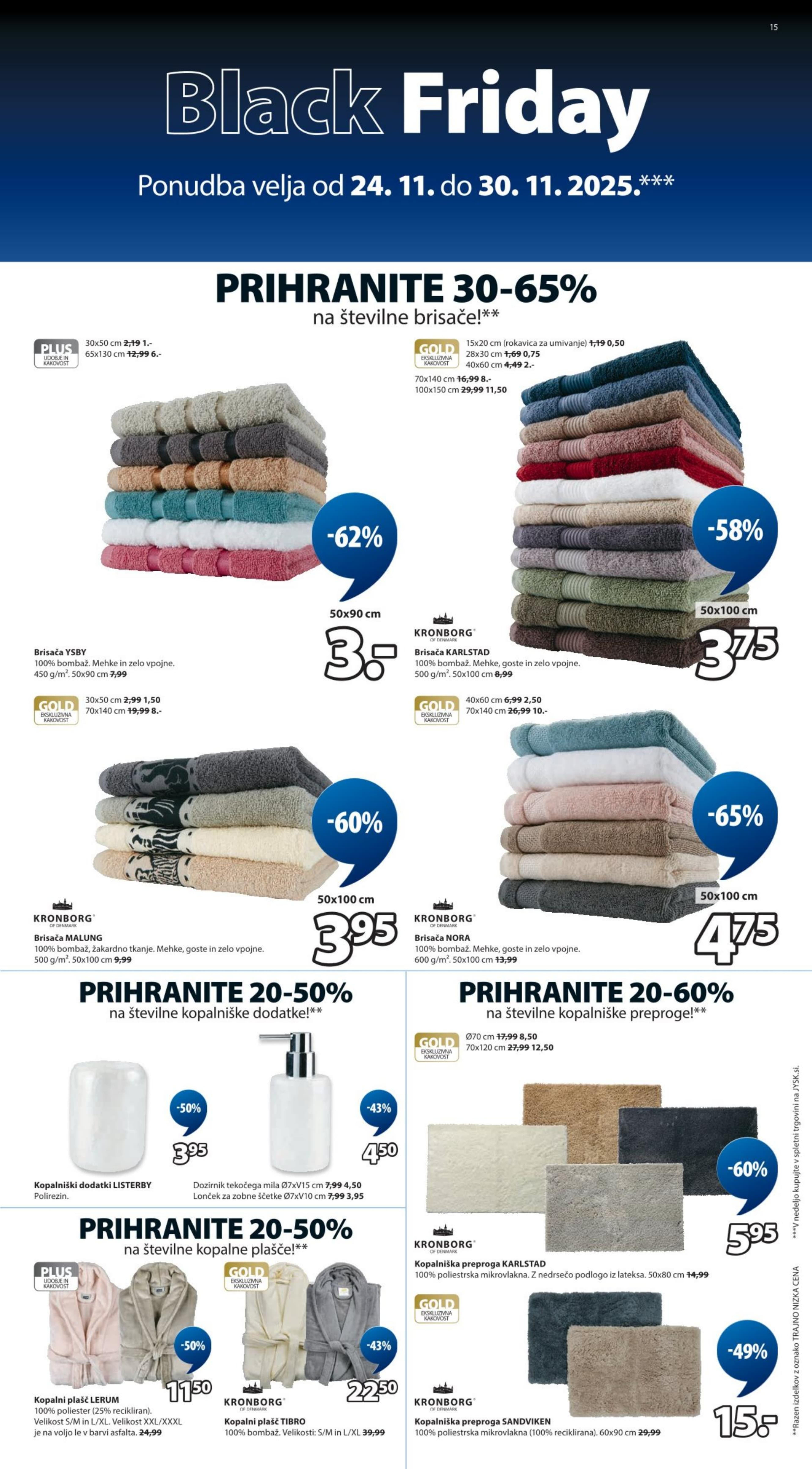 Stran 15. Jysk kataloga - Akcije od 24.11. do 30.11.2025.