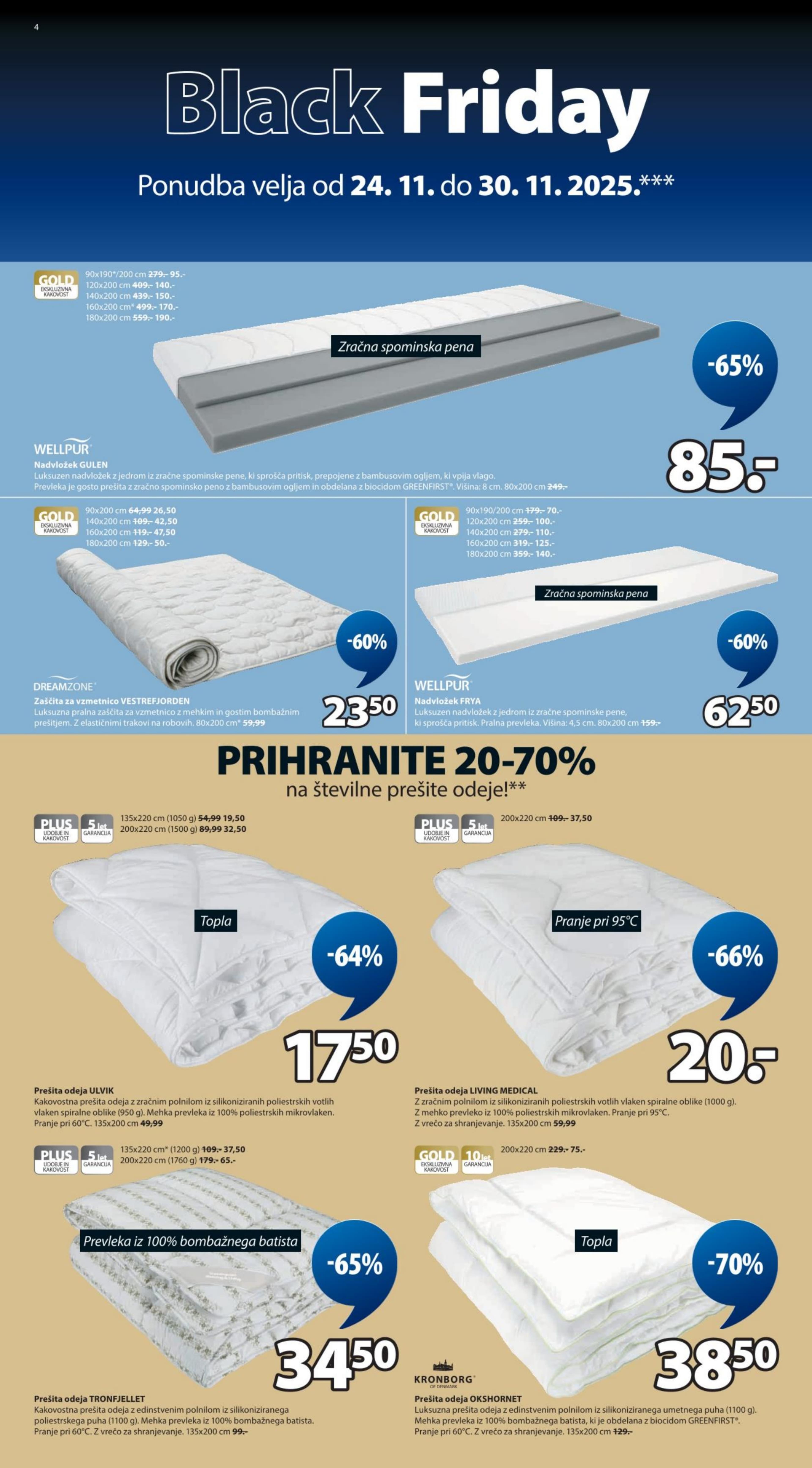 Stran 4. Jysk kataloga - Akcije od 24.11. do 30.11.2025.