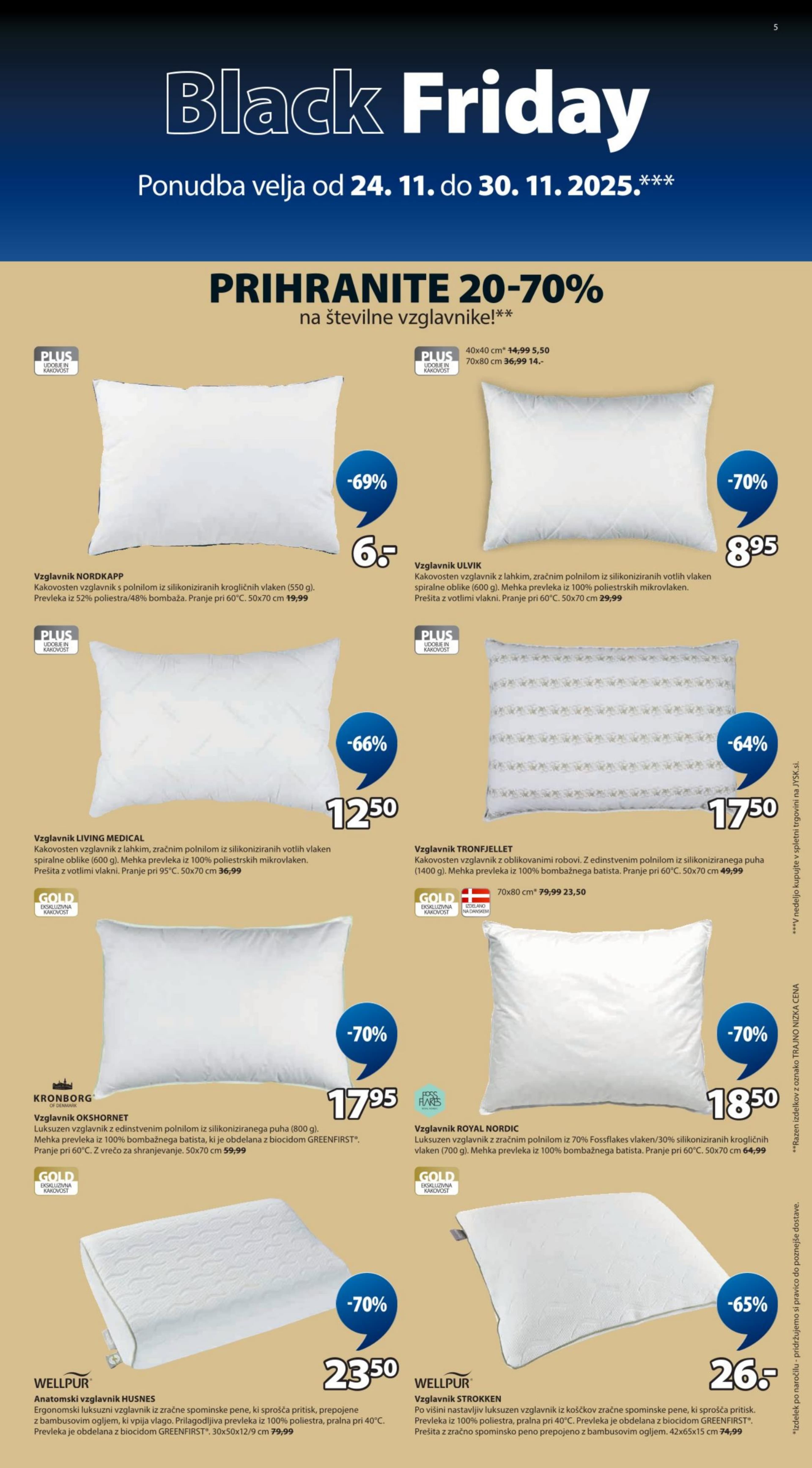 Stran 5. Jysk kataloga - Akcije od 24.11. do 30.11.2025.