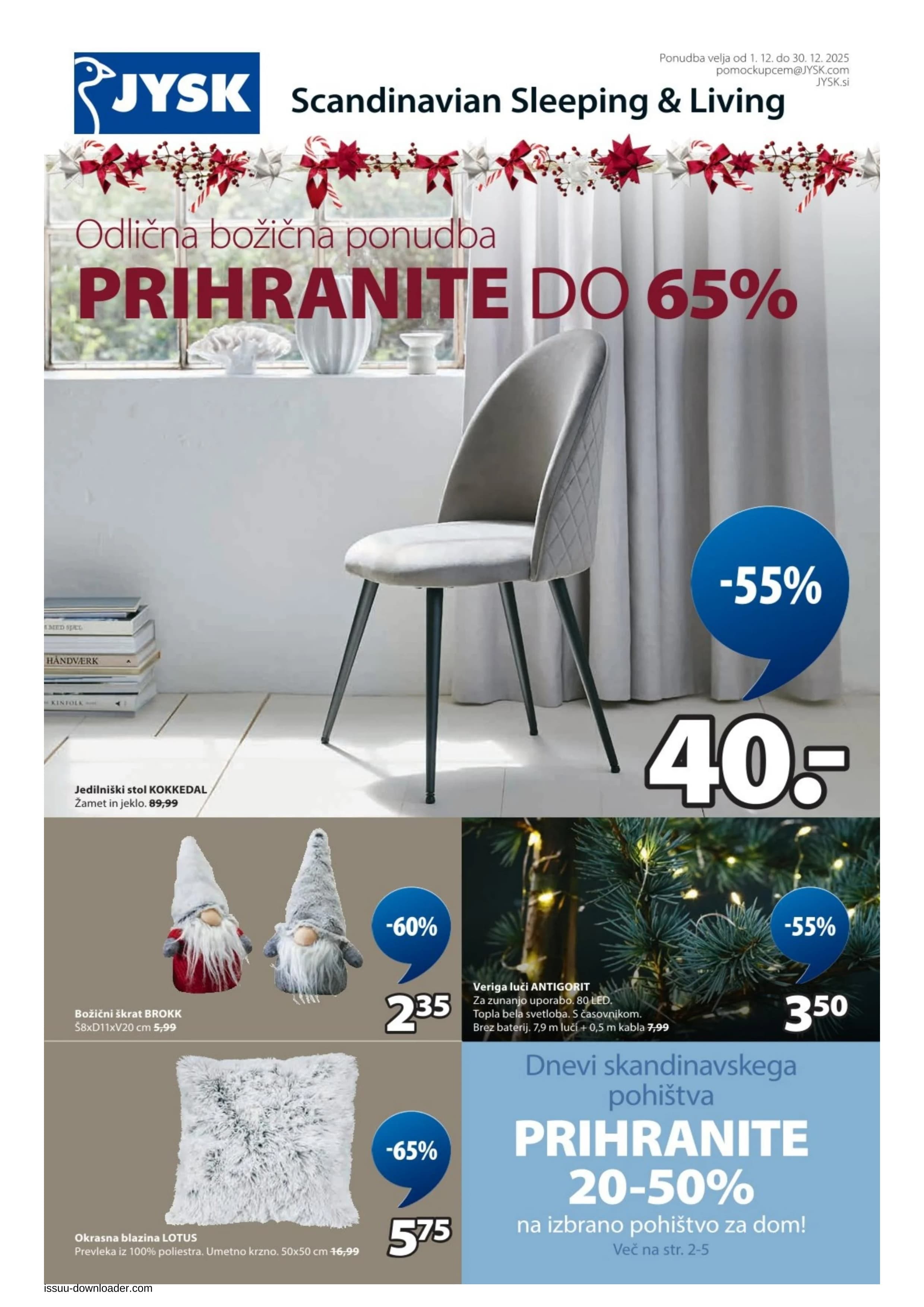 Page from catalog: Božična ponudba