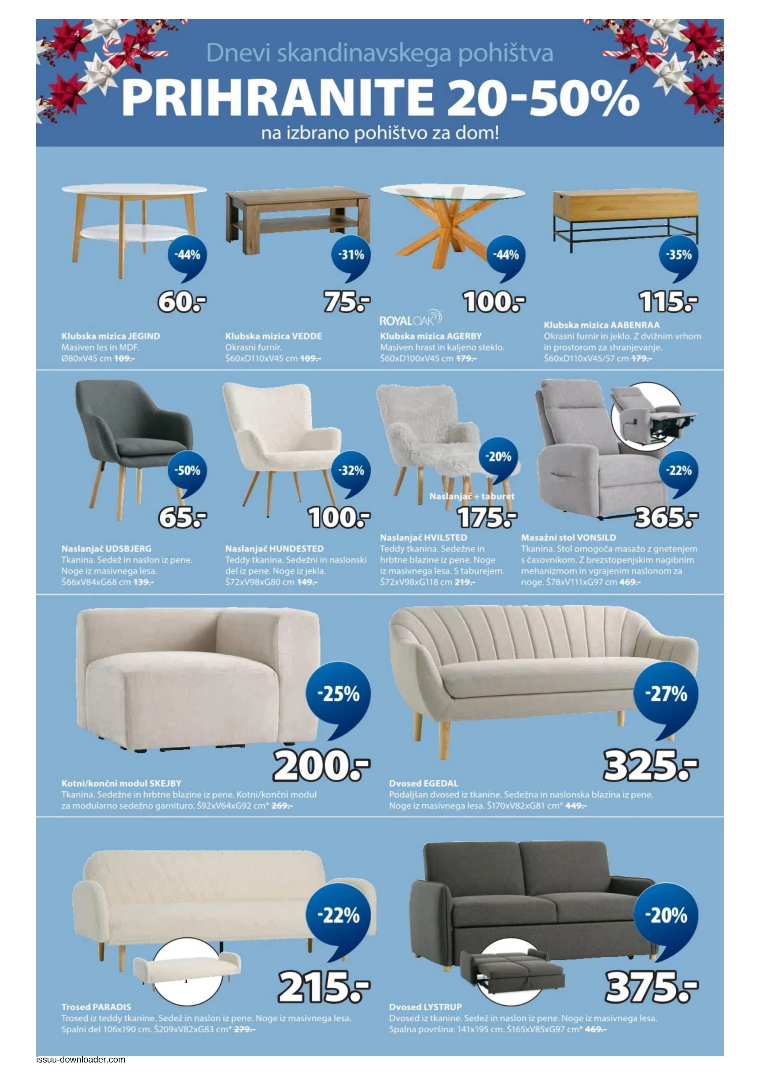 Page from catalog: Božična ponudba