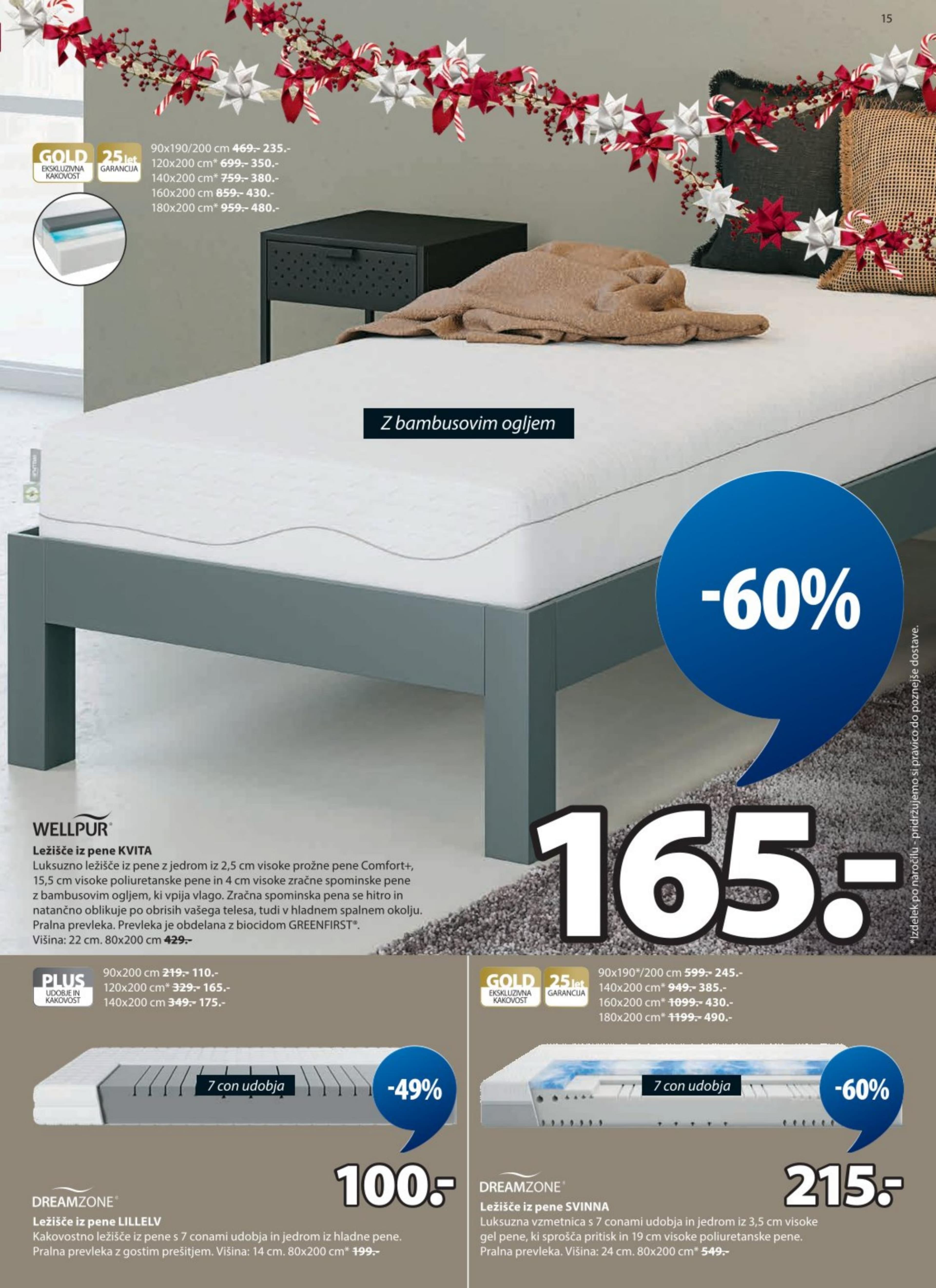 Stran 15. Jysk kataloga - Akcije od 10.12. do 30.12.2025.