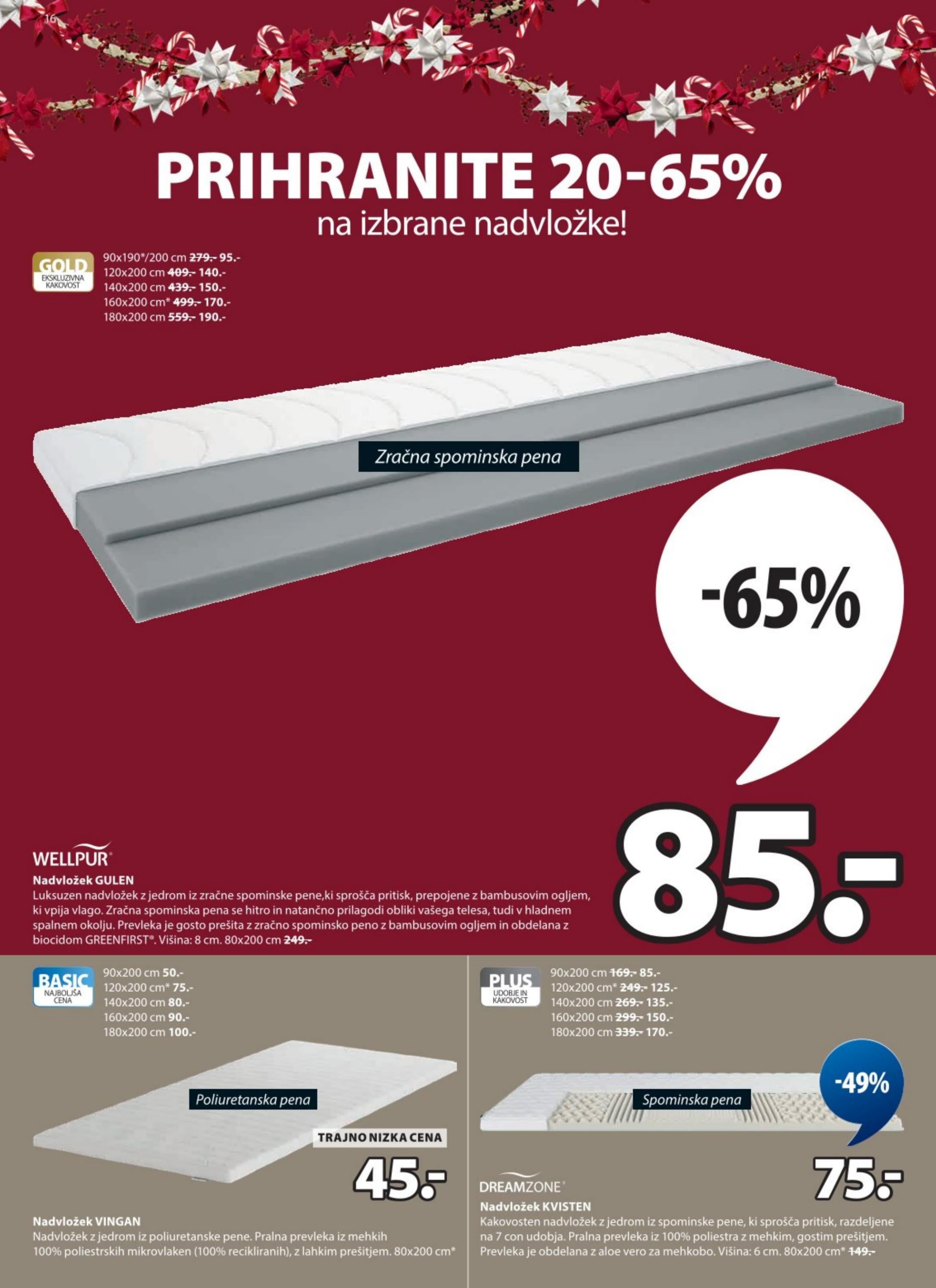 Stran 16. Jysk kataloga - Akcije od 10.12. do 30.12.2025.