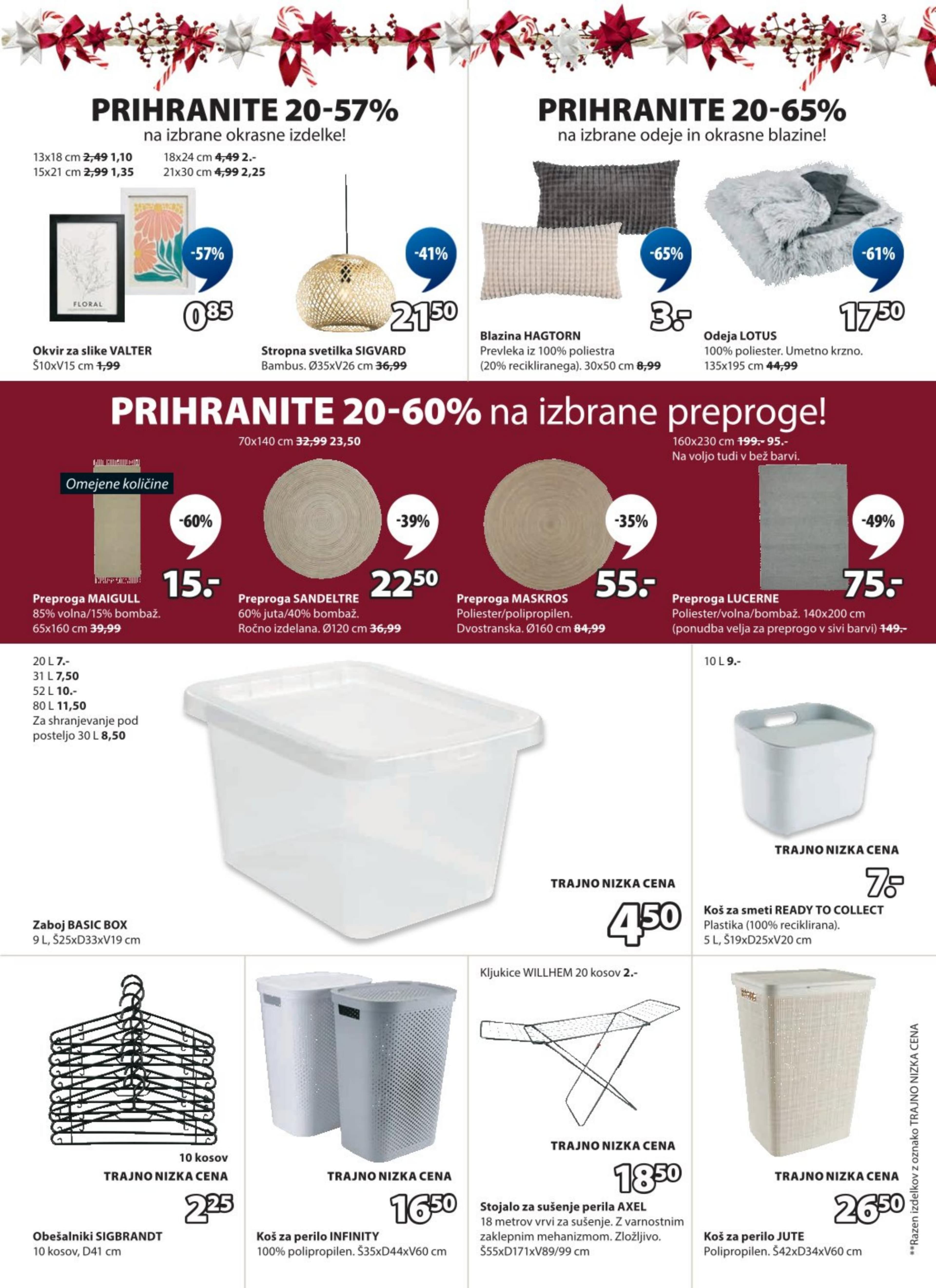 Stran 3. Jysk kataloga - Akcije od 10.12. do 30.12.2025.