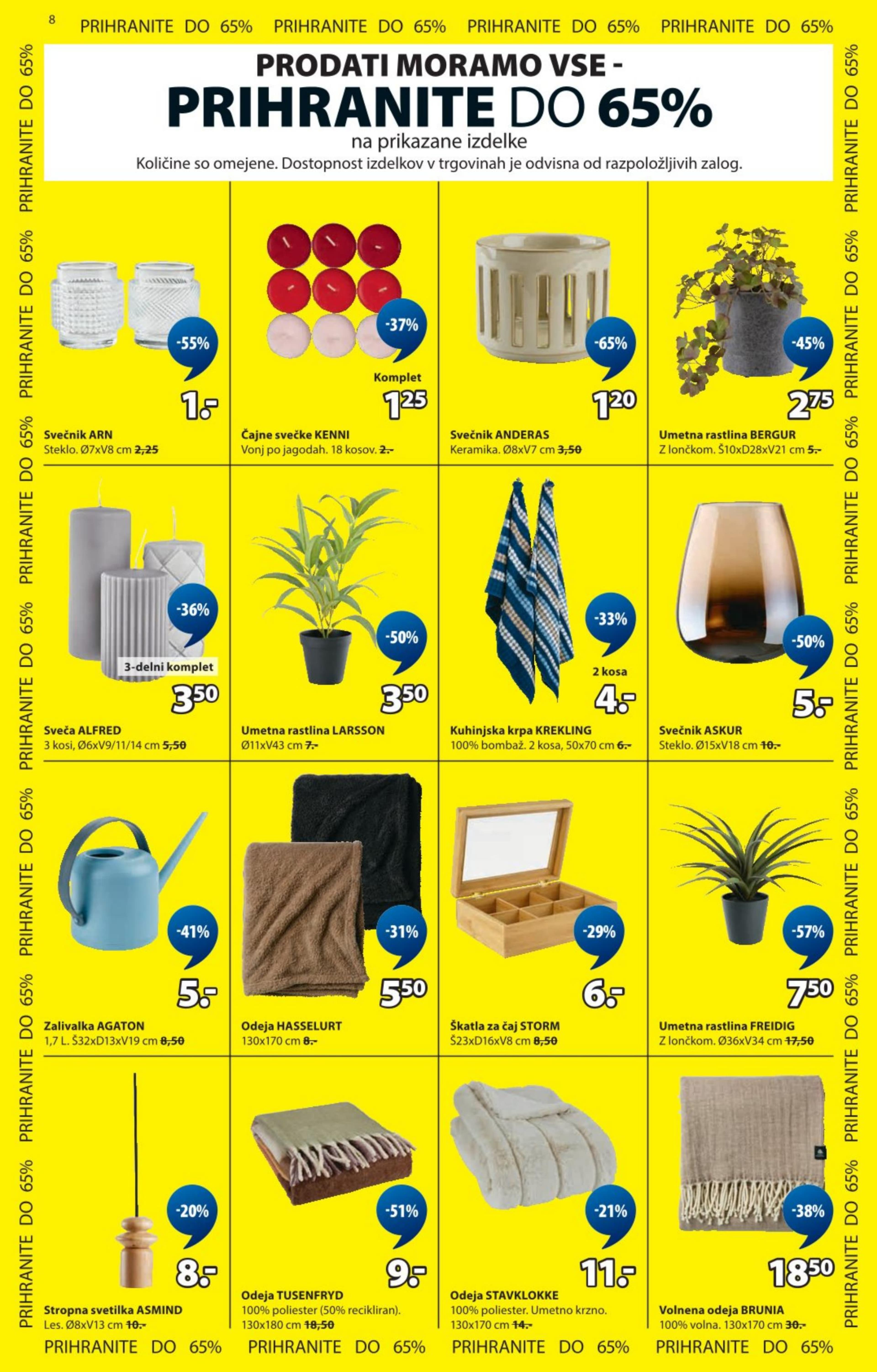 Stran 8. Jysk kataloga - od 31.12. do 01.02.2026.