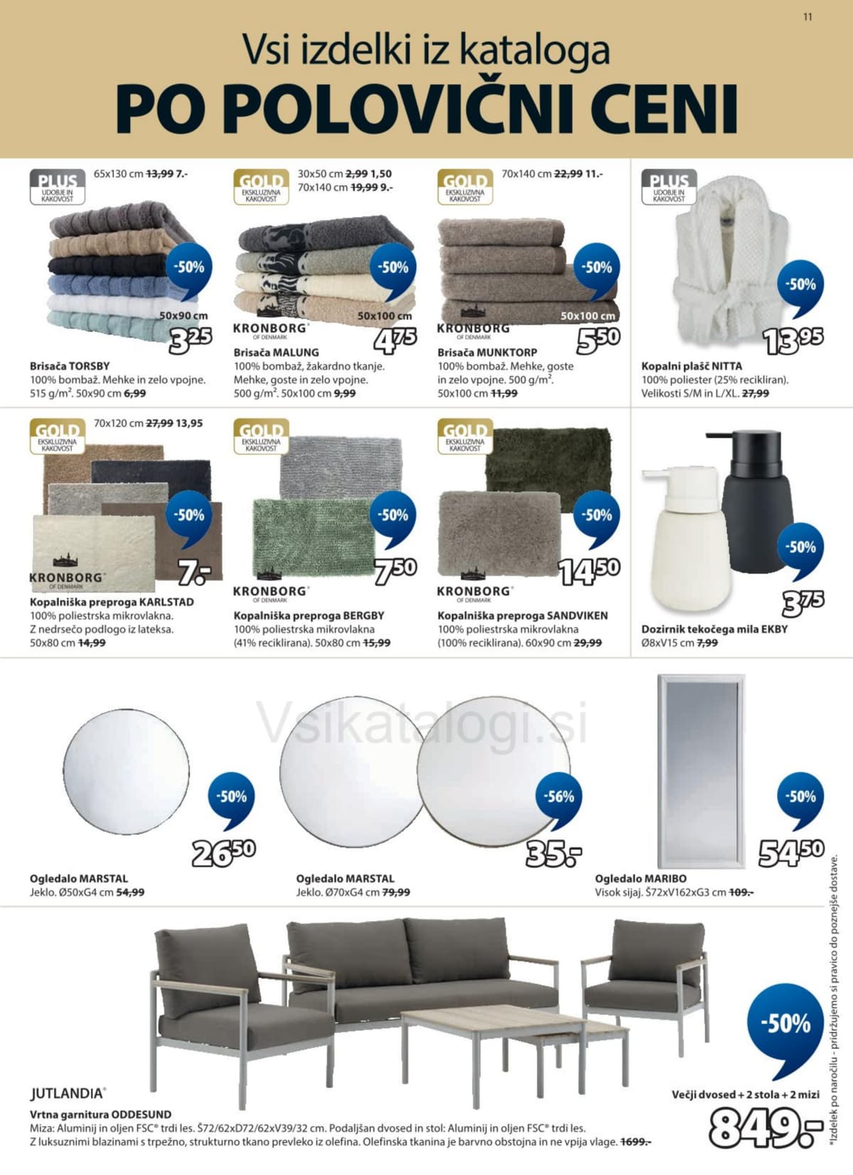 Stran 11. Jysk kataloga - Vsi izdelki po polovični ceni