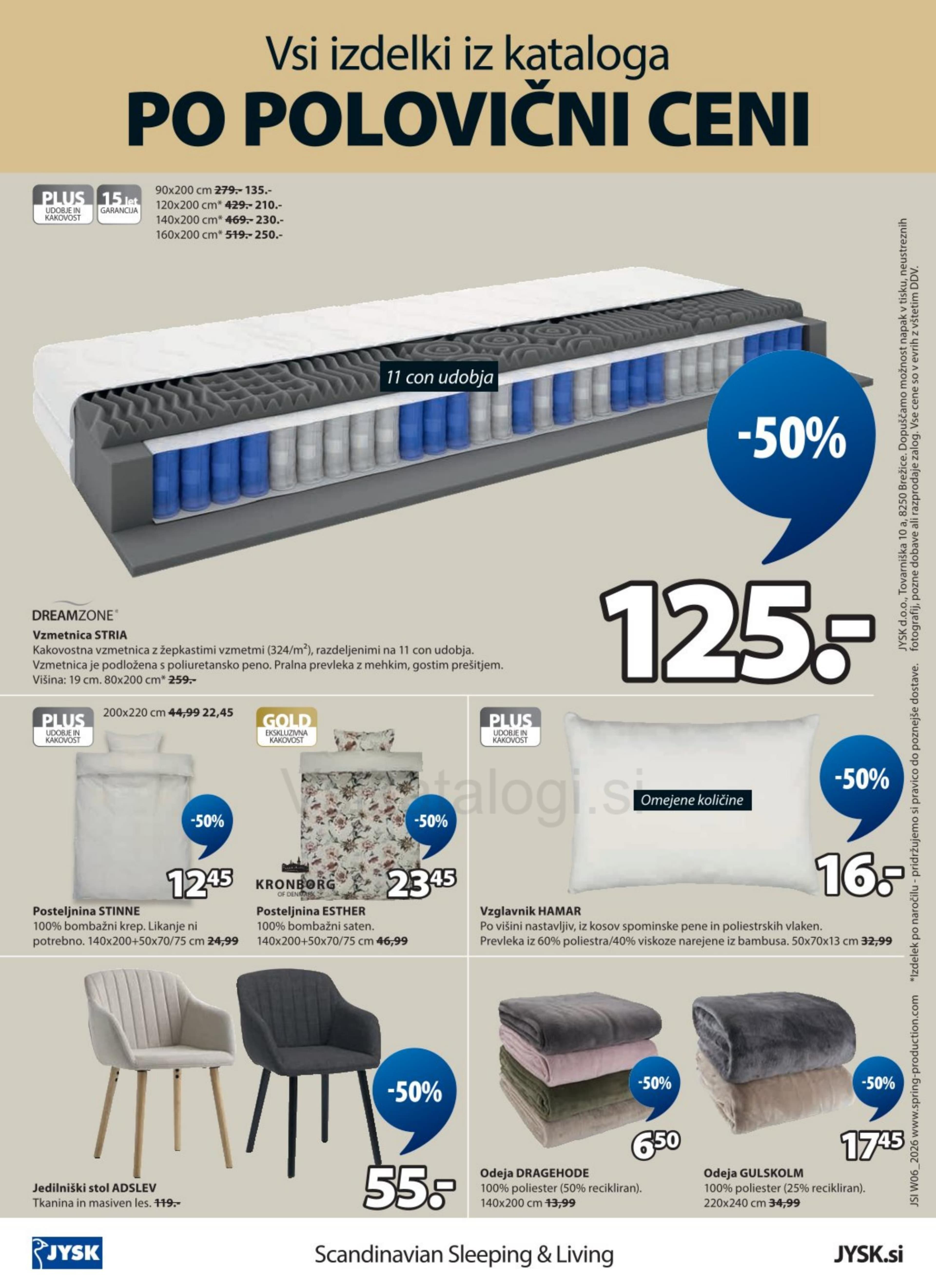Stran 12. Jysk kataloga - Vsi izdelki po polovični ceni